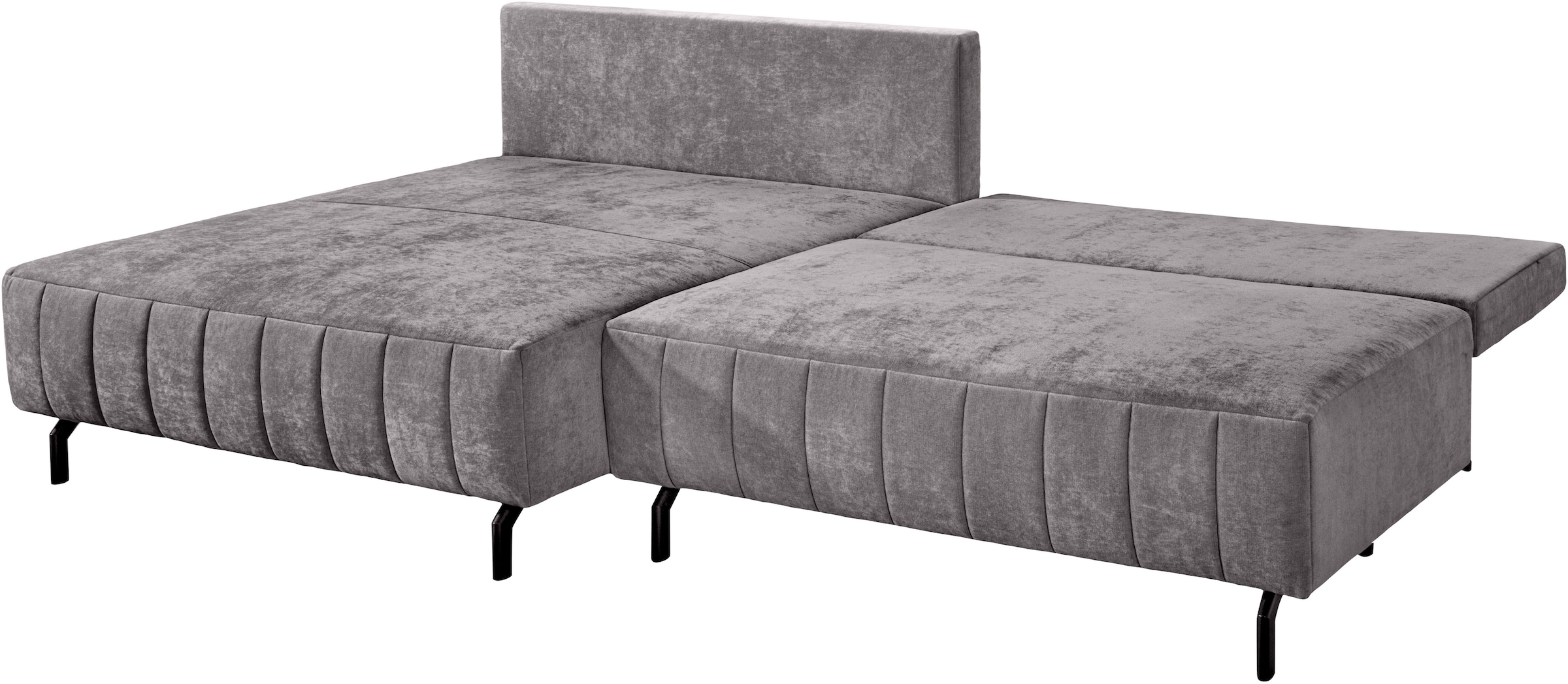 exxpo - sofa fashion Ecksofa »Cambria, B/T: 262/171 cm, hochbeiniges, modernes Design« inkl. Bettfunktion und Bettkasten, 15 cm bodenfrei, L-Form