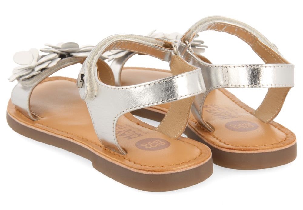 Gioseppo Sandale »IMOTSKI«, Sommerschuh, Klettschuh, Sandalette, im Metallic Look