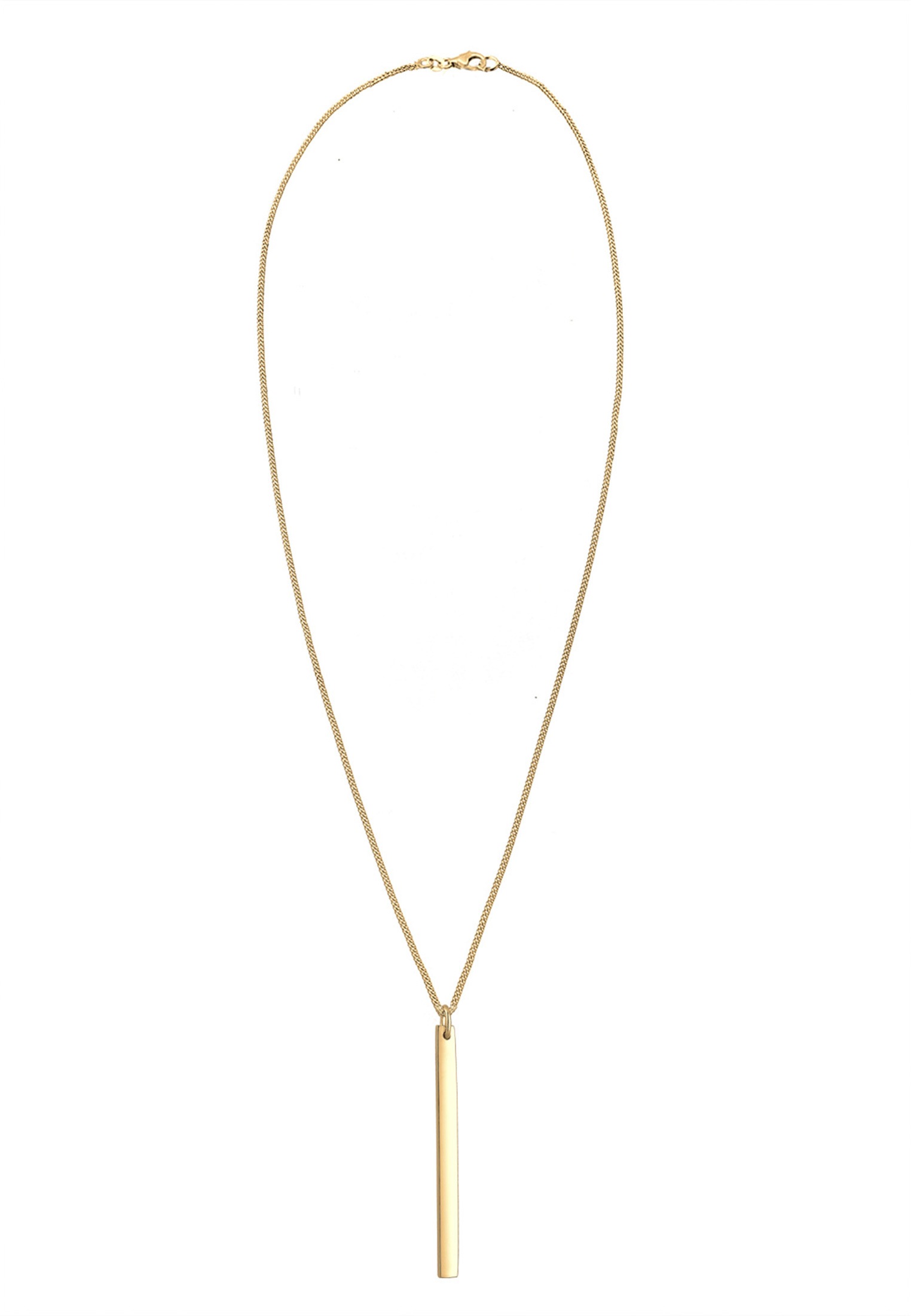 Elli Kette mit Anhänger »Halskette Panzerkette Geo Symbol Stab Layer Cool 925 Silber«
