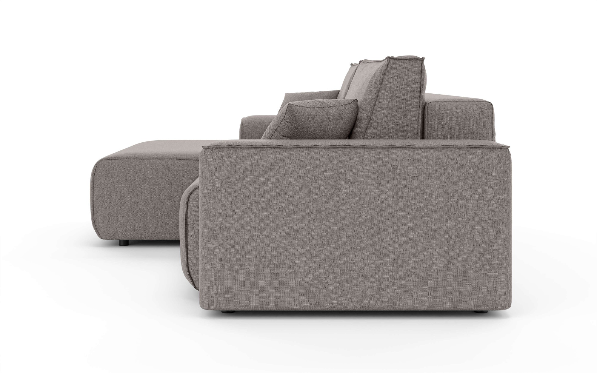 Home affaire Ecksofa »Santenay mit Bettfunktion und Bettkasten, Maße: B/T/H 266/164/90 cm«, L-Form mit Wellenfederung, Schlaffläche: 140x213 cm, auch in Cord