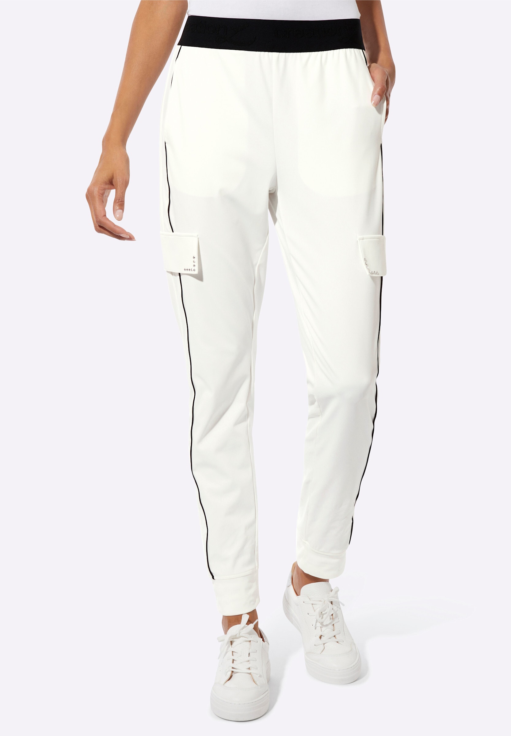 creation L Jogger Pants »Jogpants Jogg Pants mit Oberschenkel-Taschen«