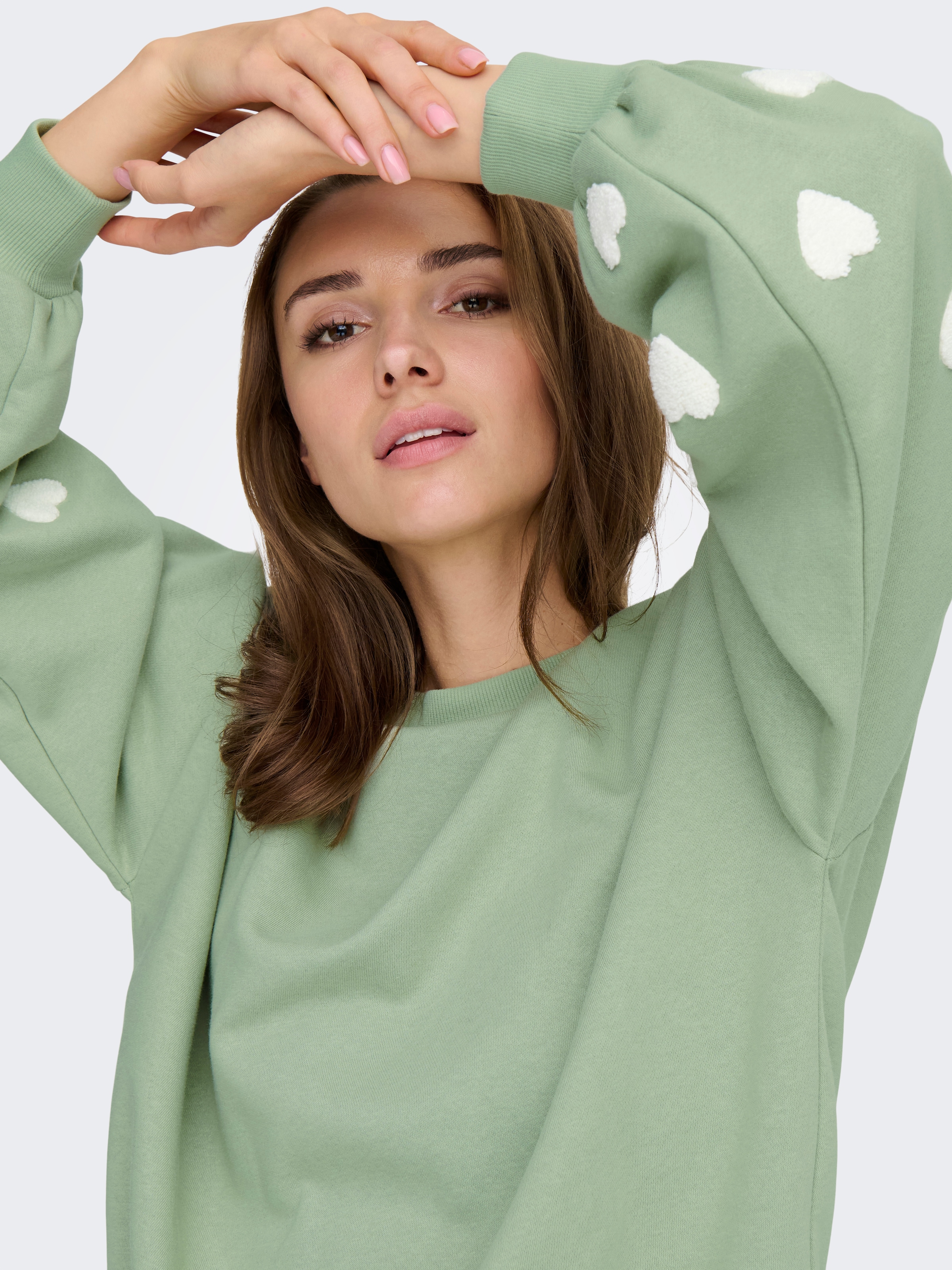 ONLY Sweatshirt »ONLMACY L/S O-NECK BOX CC SWT«
