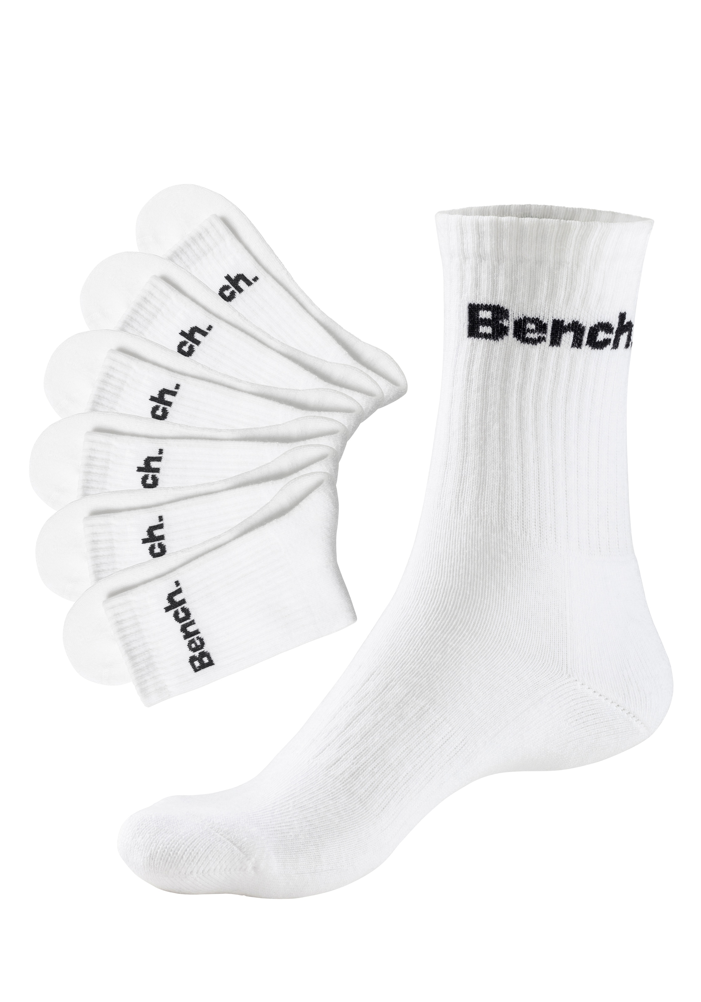 Bench. Tennissocken, (Packung, 6 Paar), mit Fuß Polsterung