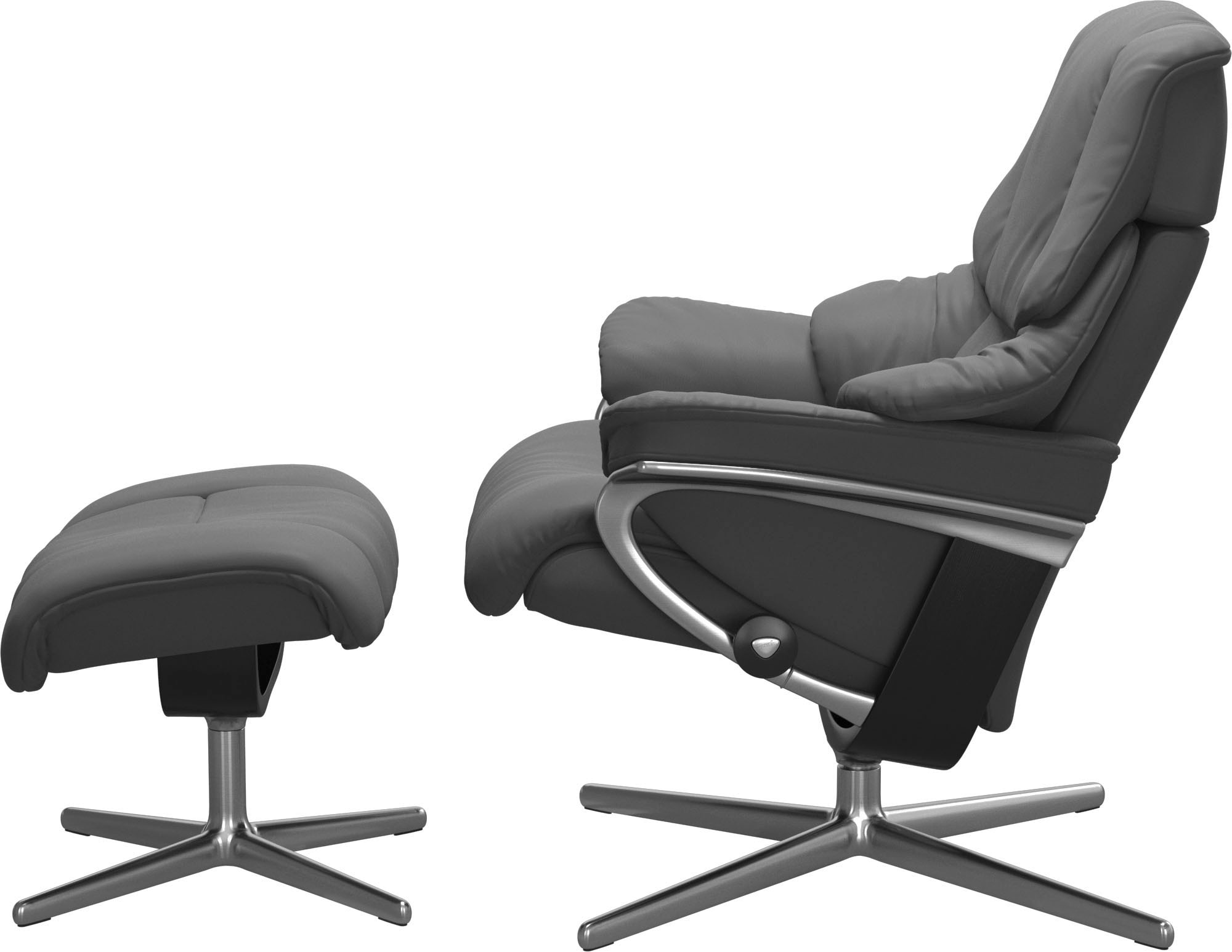 Stressless® Relaxsessel »Reno«, mit Cross Base, Größe S, M & L, Holzakzent Schwarz