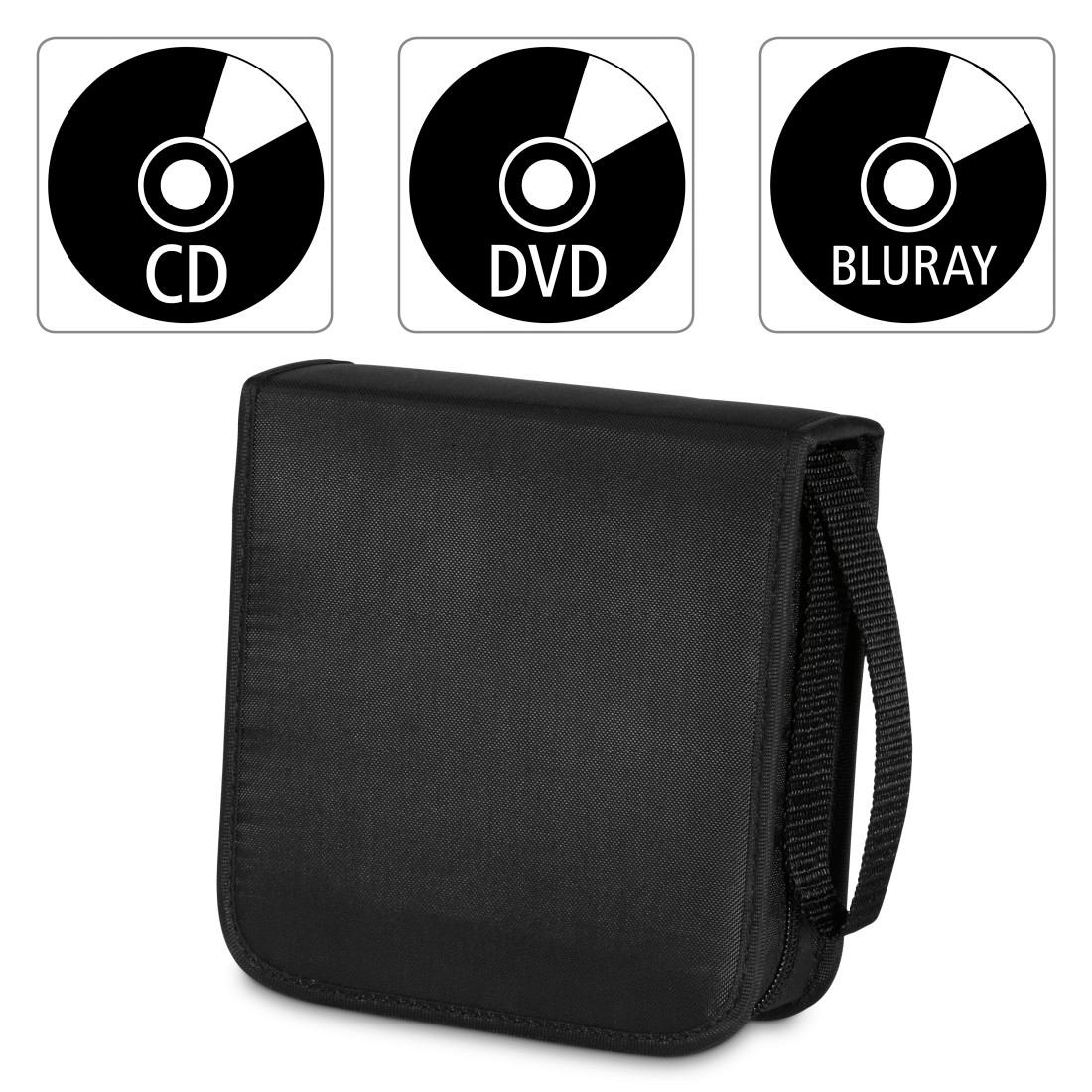 Hama CD-Hülle »CD, DVD, Blu-ray Tasche, Schwarz, Hülle, Wallet, Mappe für 40 Discs«