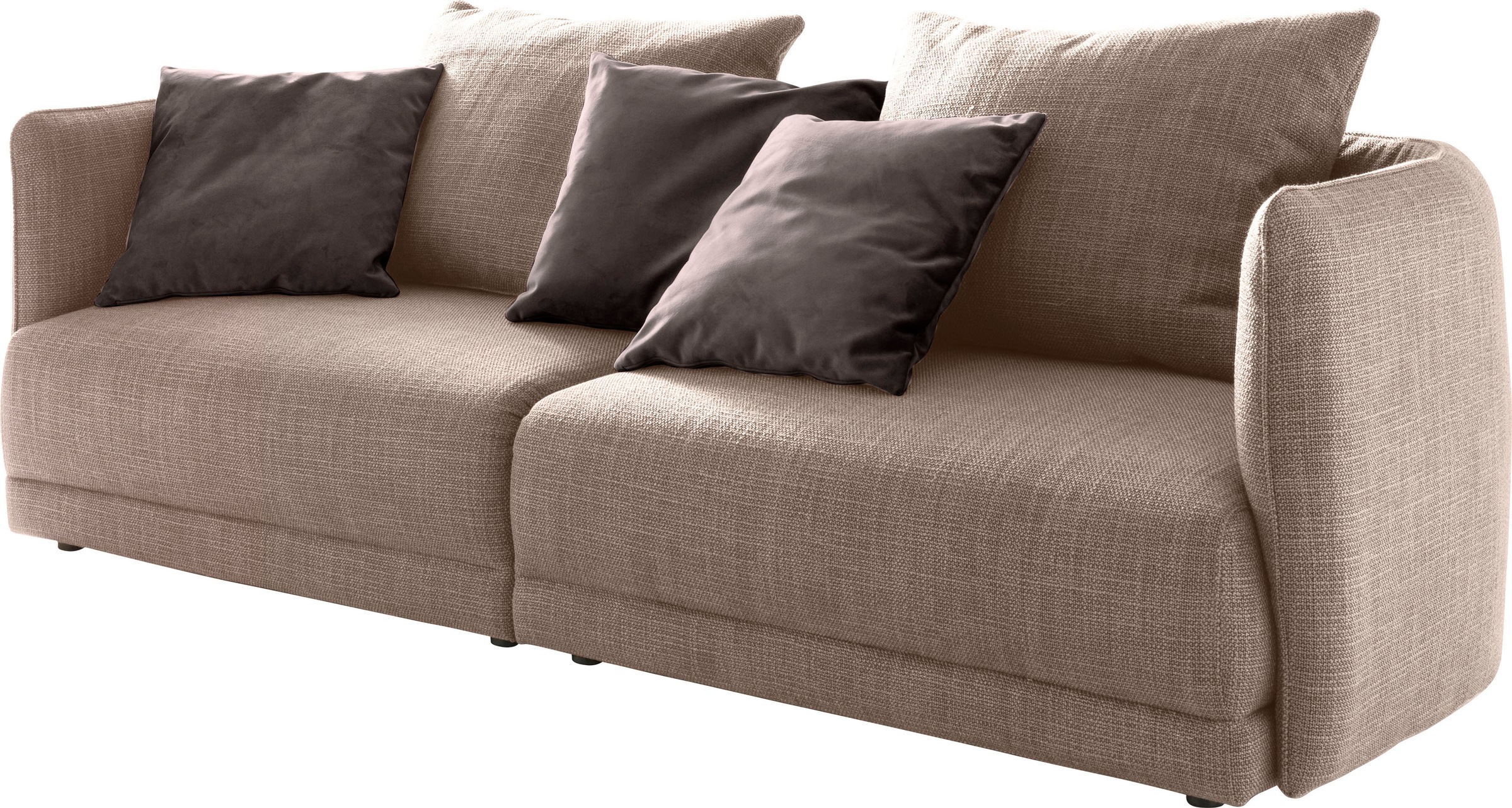 designwerk Big-Sofa »New York, anmutendes Designsofa« mit schmaler Arm- & Rückenlehne