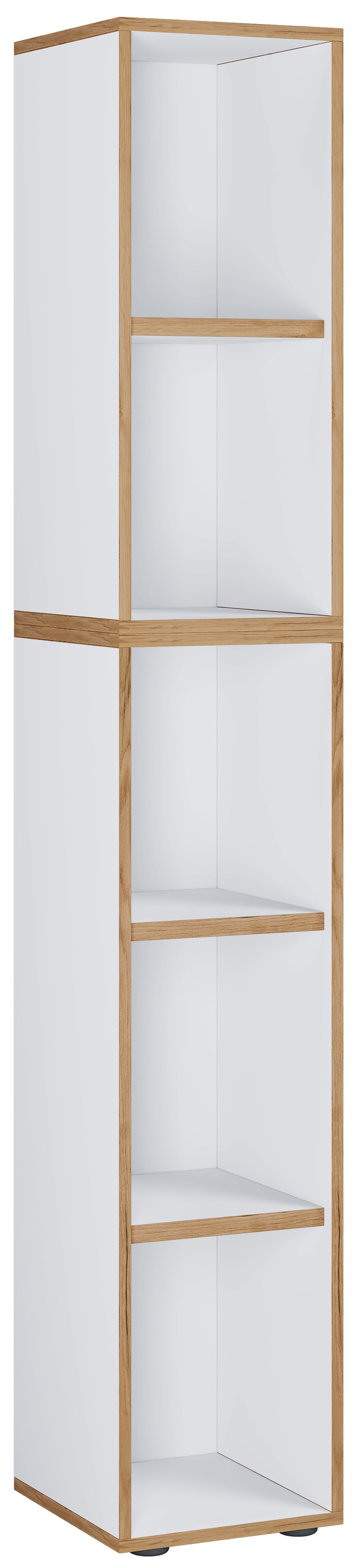 VCM Aktenregal »VCM Holzregal stehend | platzsparender Aktenschrank | Maße ca. B. 30 x H. 183 x T. 33 cm | Elegantes Regal | Büroregal ¿ Salia 5fach B. 30 cm«