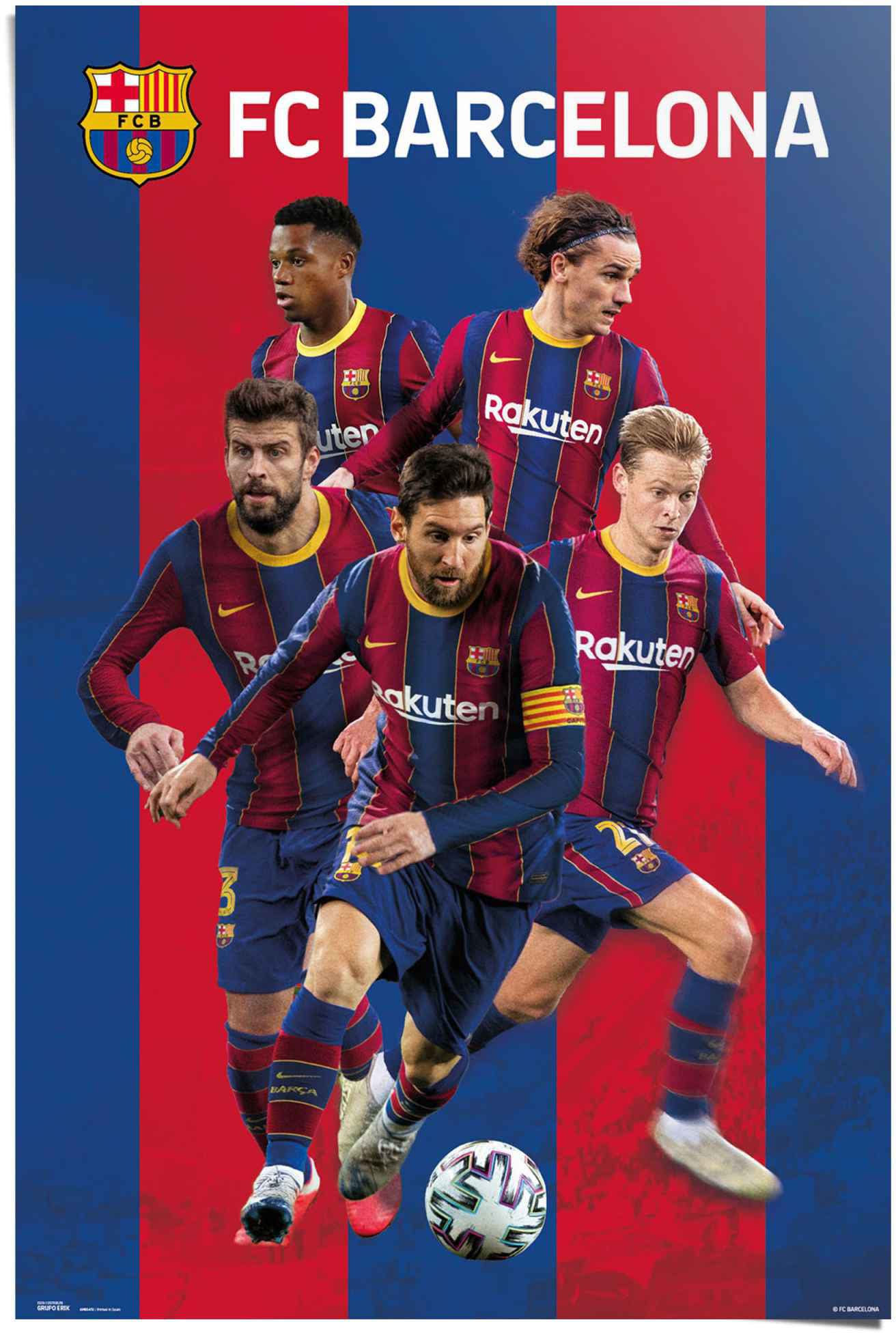 Reinders! Poster »FC Barcelona Camp Nou - Spanien - Spieler«, (1 St.)