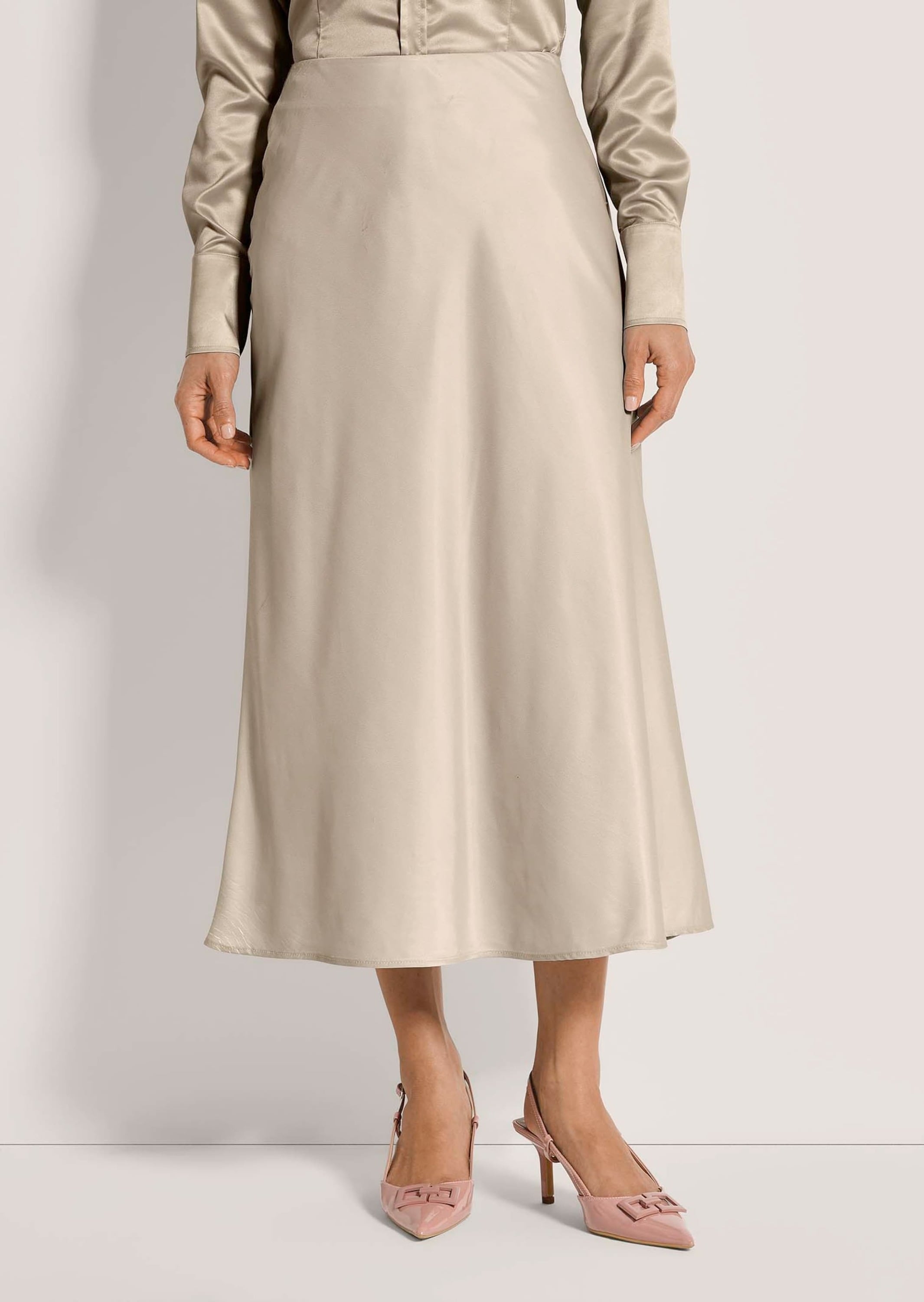 MADELEINE Midirock »Midirock Midi Satinrock für elegante Anlässe« Satin