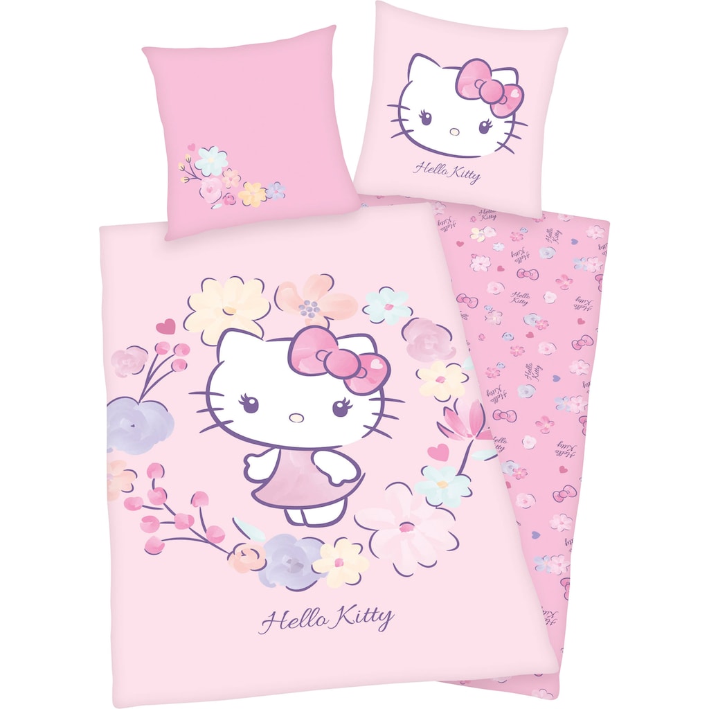 Hello Kitty Kinderbettwäsche »Hello Kitty«, (2 tlg.)