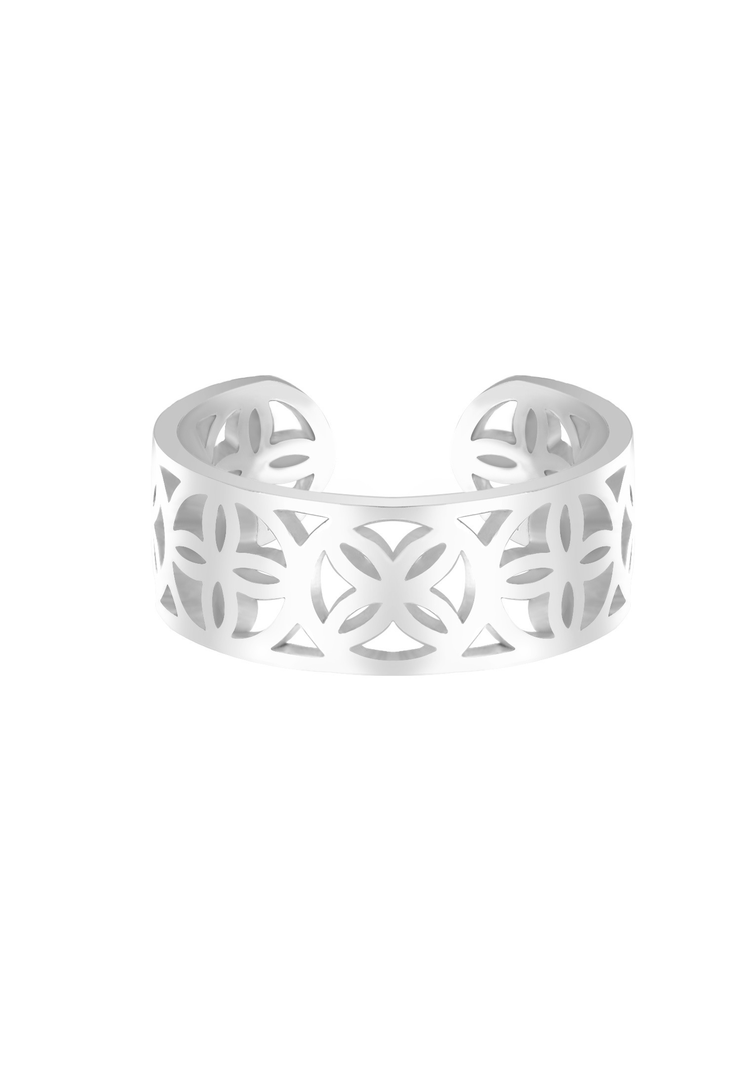 Elli Silberring »Ring Offen Lebensblume Blume 925 Silber«