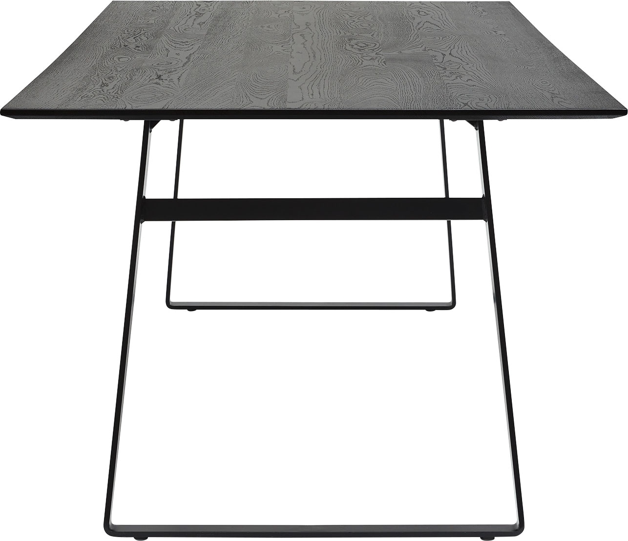 Musterring Esstisch »JustB! SP100« Massivholzplatte in Eiche schwarz, Bügelgestell schwarz, drei Größen