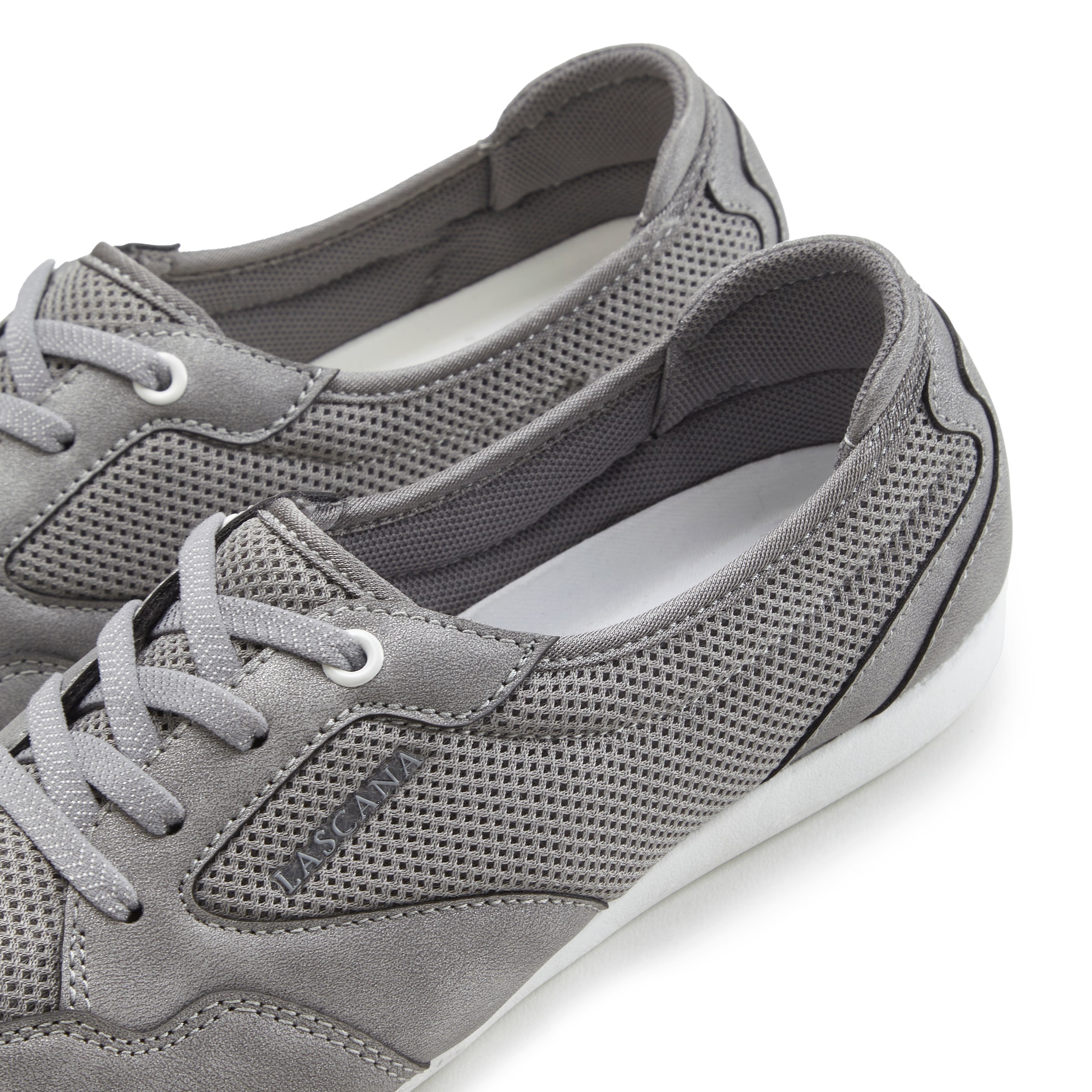LASCANA Sneaker, Freizeitschuh, Halbschuh in modischer Mesh-Optik VEGAN