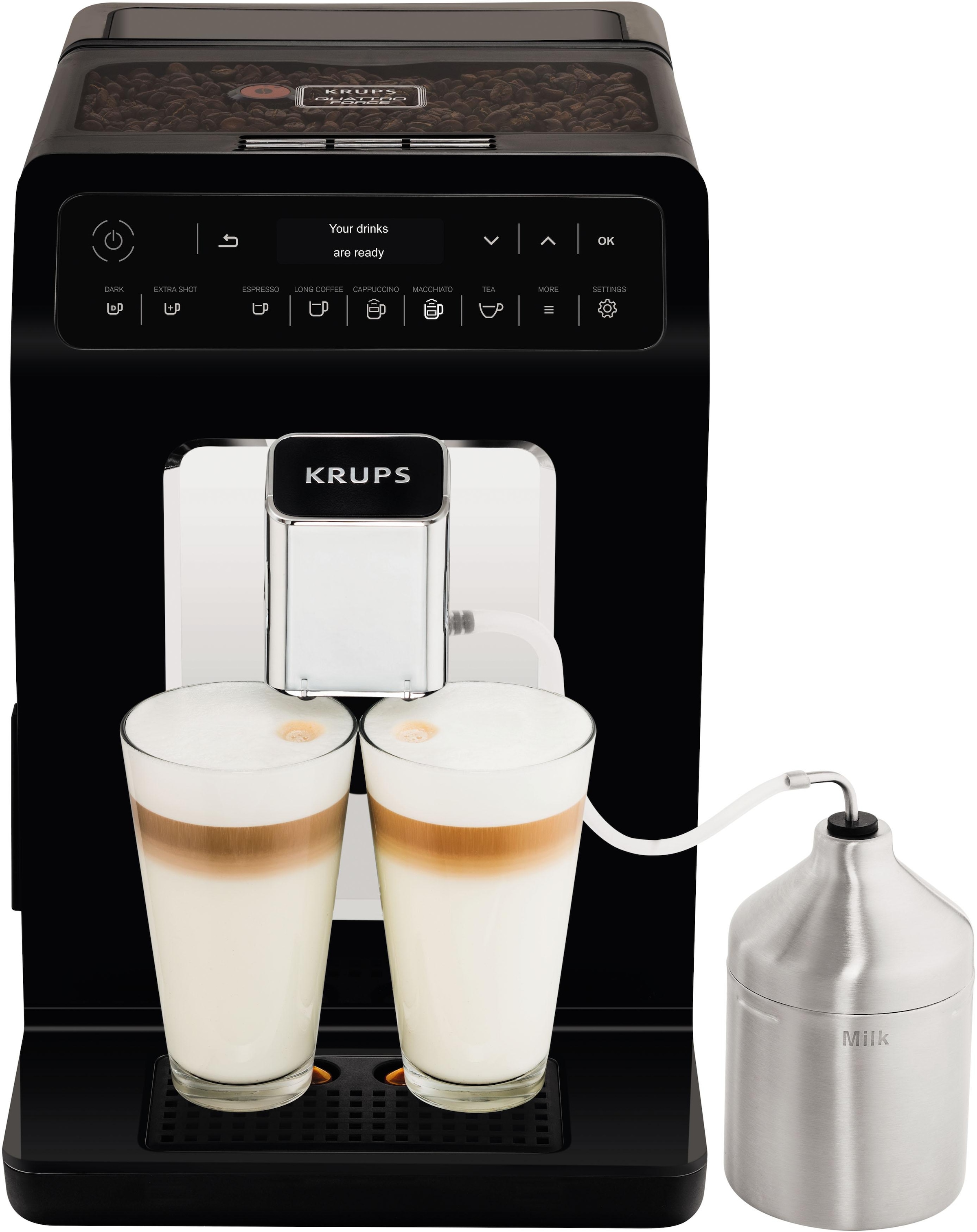 Krups Kaffeevollautomat »EA8918 Evidence«, OLED-Display, 12 Kaffee- und3 Tee-Variationen, 2-Tassen Funktion