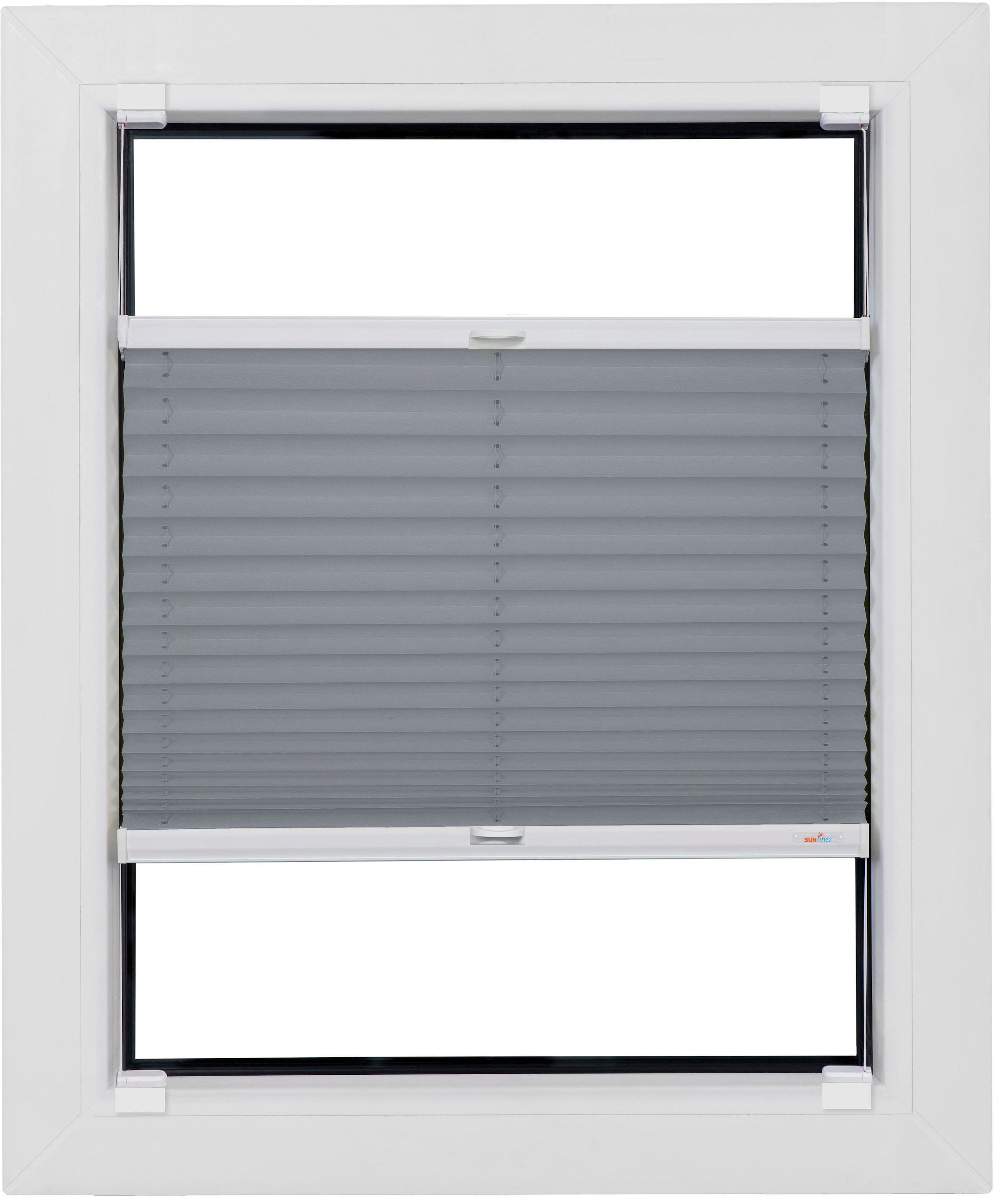sunlines Plissee, ohne Bohren, verspannt, geklebt mit Gelenkklebespannschuh