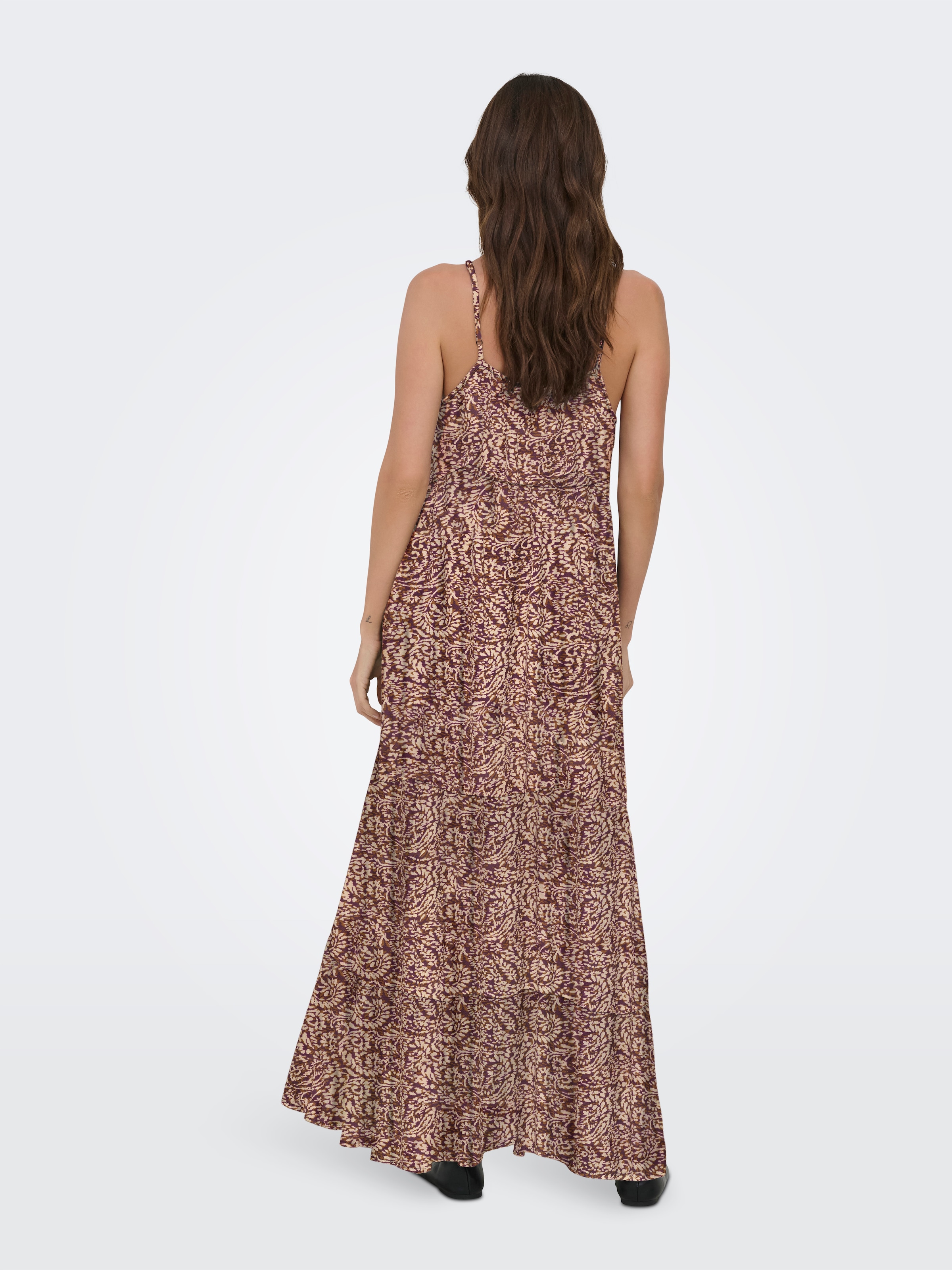 ONLY Spaghettikleid »ONLMATEA LIFE STRAP LONG DRESS WVN NOOS« Viskose, regular fit