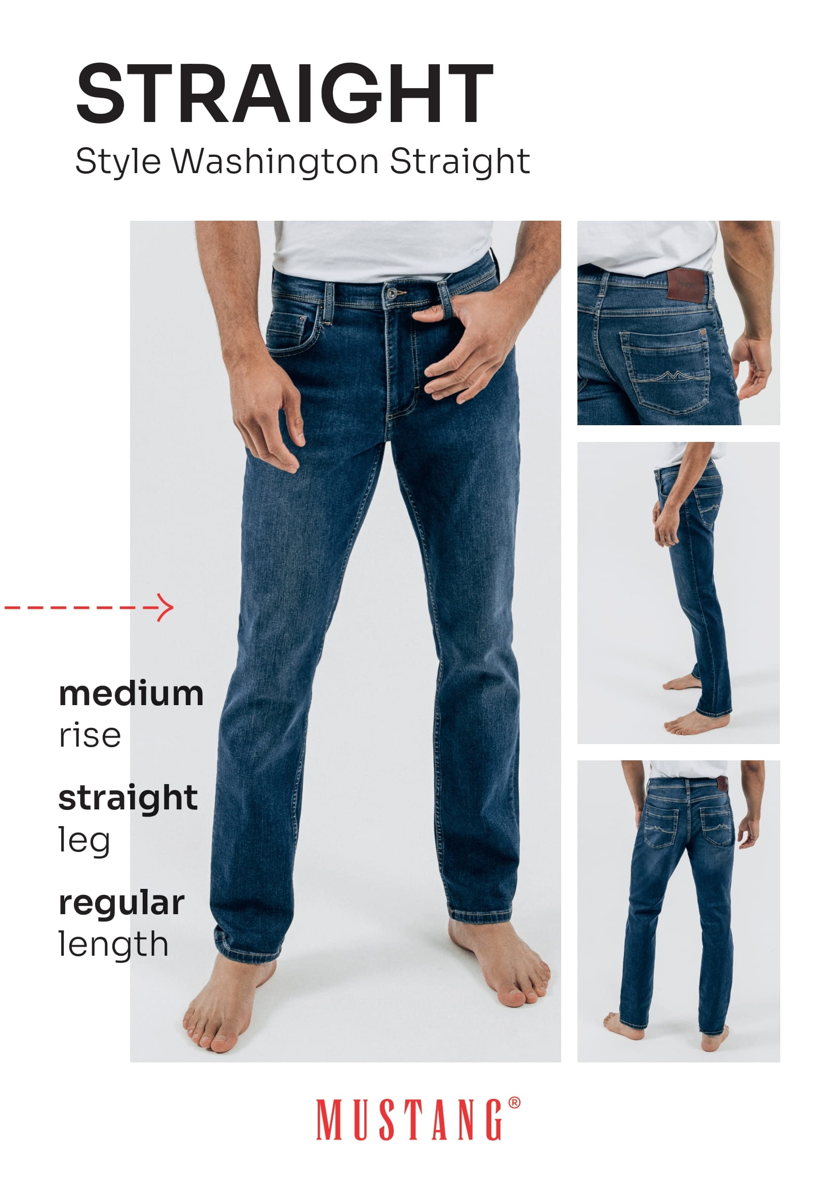 MUSTANG 5-Pocket-Jeans »Style Washington Straight«