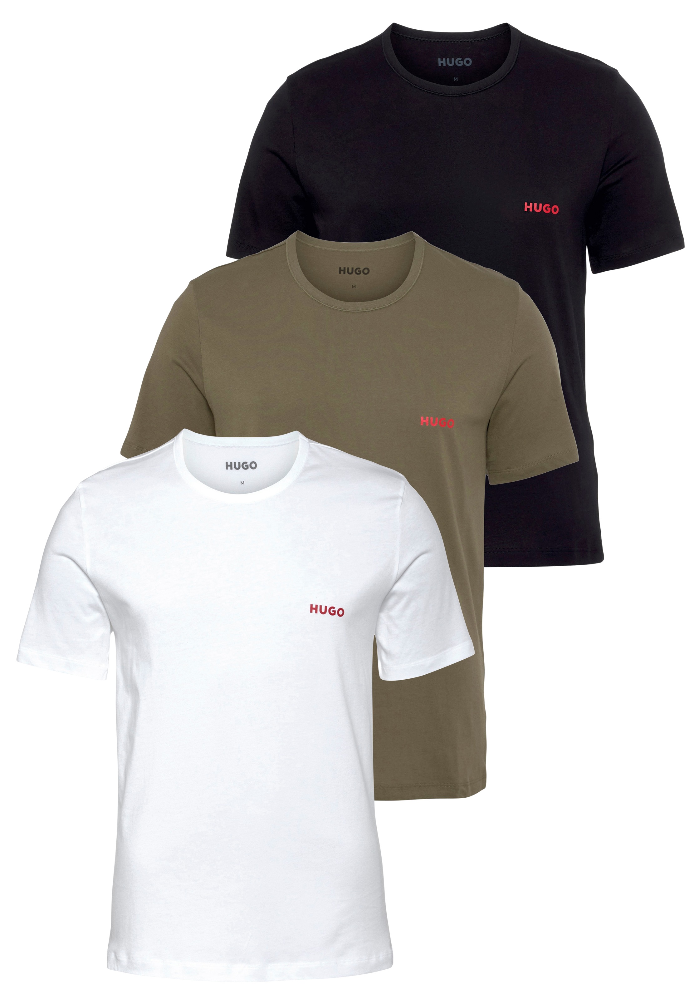 HUGO T-Shirt »T-SHIRT RN TRIPLET P 10217251 01«, (Packung, 3er Pack) online  kaufen bei OTTO