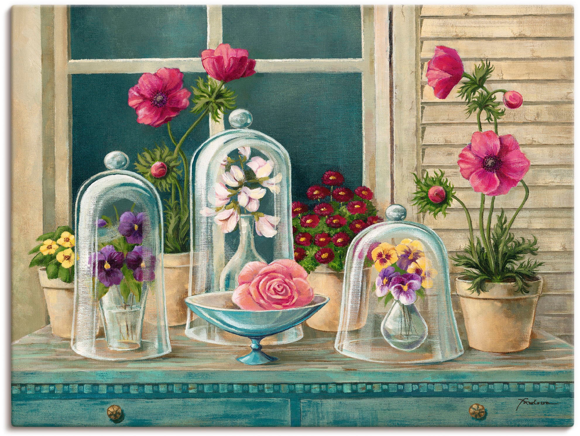 Wandbild »Kollektion mit Blumen«, Arrangements, (1 St.), als Alubild, Outdoorbild,...