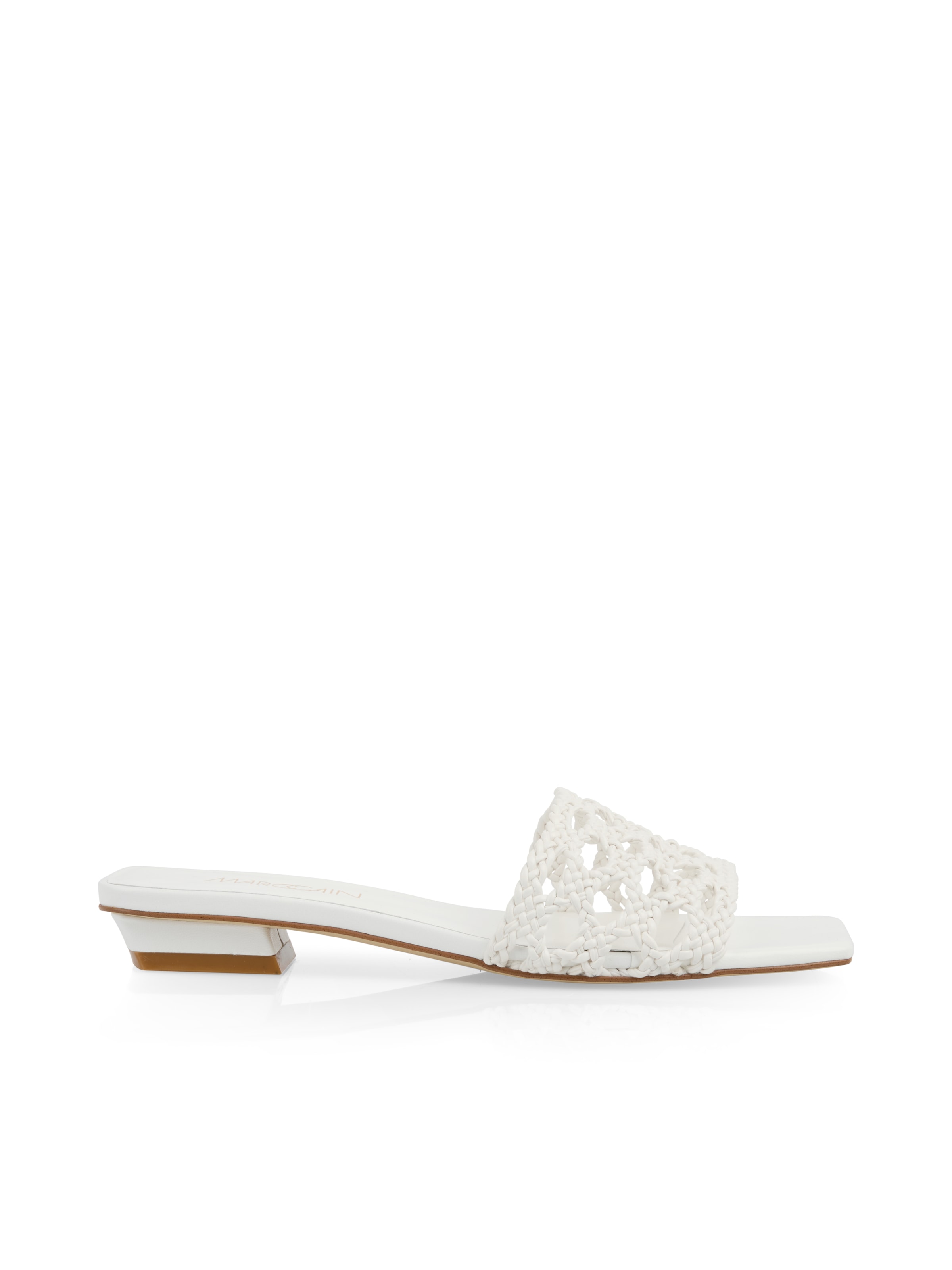Marc Cain Pantolette »Collections Leo's Oasis«  Blockabsatz, Hochzeitsschuh, Sommerschuh mit Lasercuts