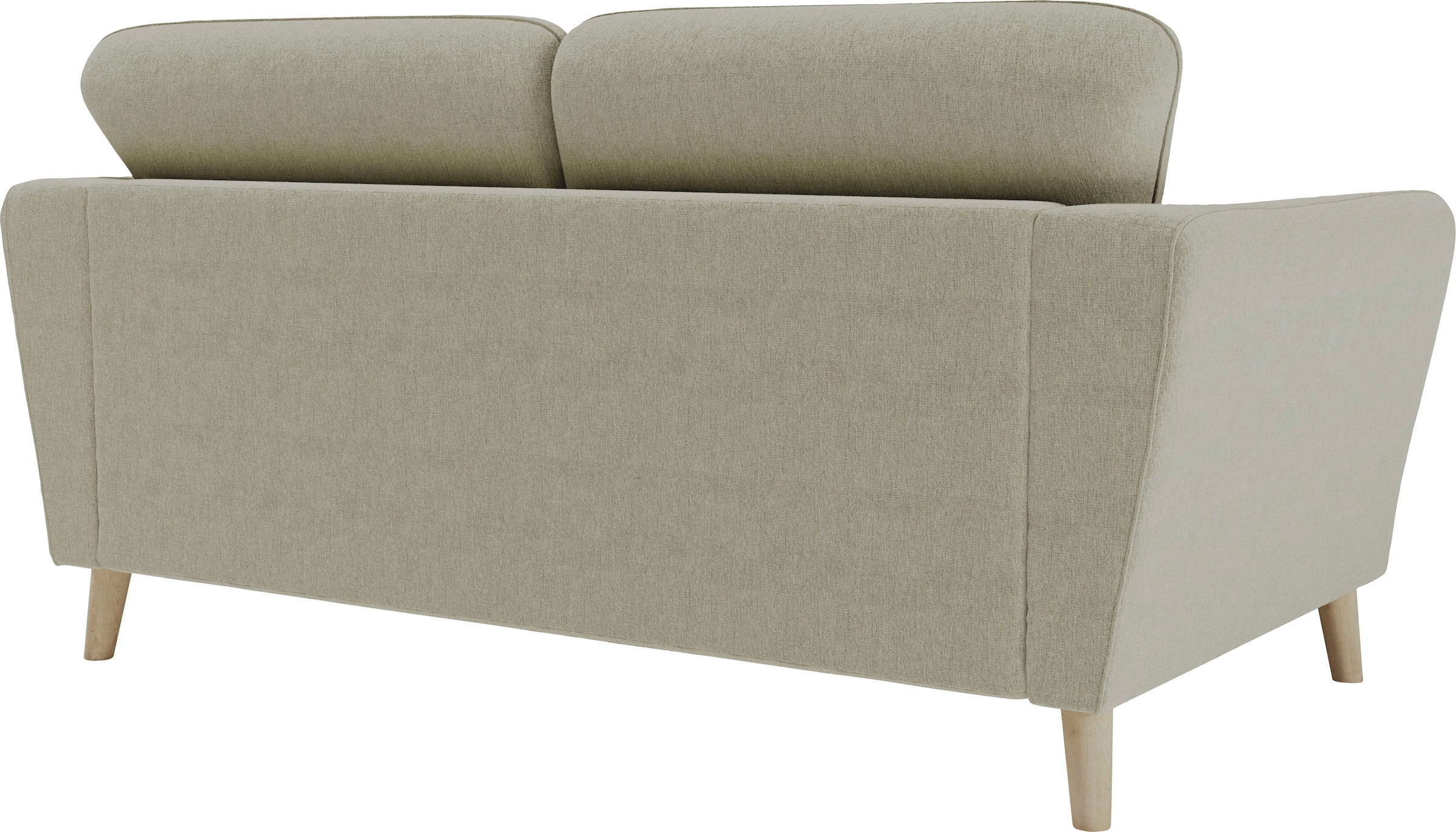 Home affaire 2-Sitzer »MARSEILLE Kompaktsofa 170 cm, Cord, Flachgewebe, Struktur, Webstoff«, Massivholzbeine Eiche, Landhausstil, Wellenunterfederung