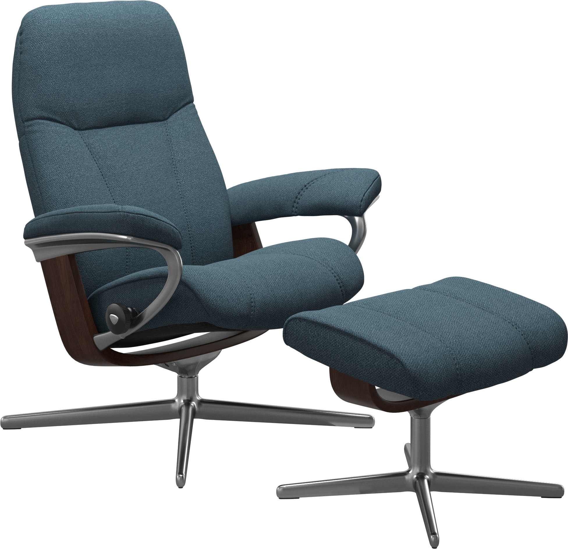 Stressless® Relaxsessel »Consul«, mit Cross Base, Größe S, M & L, Holzakzent Braun