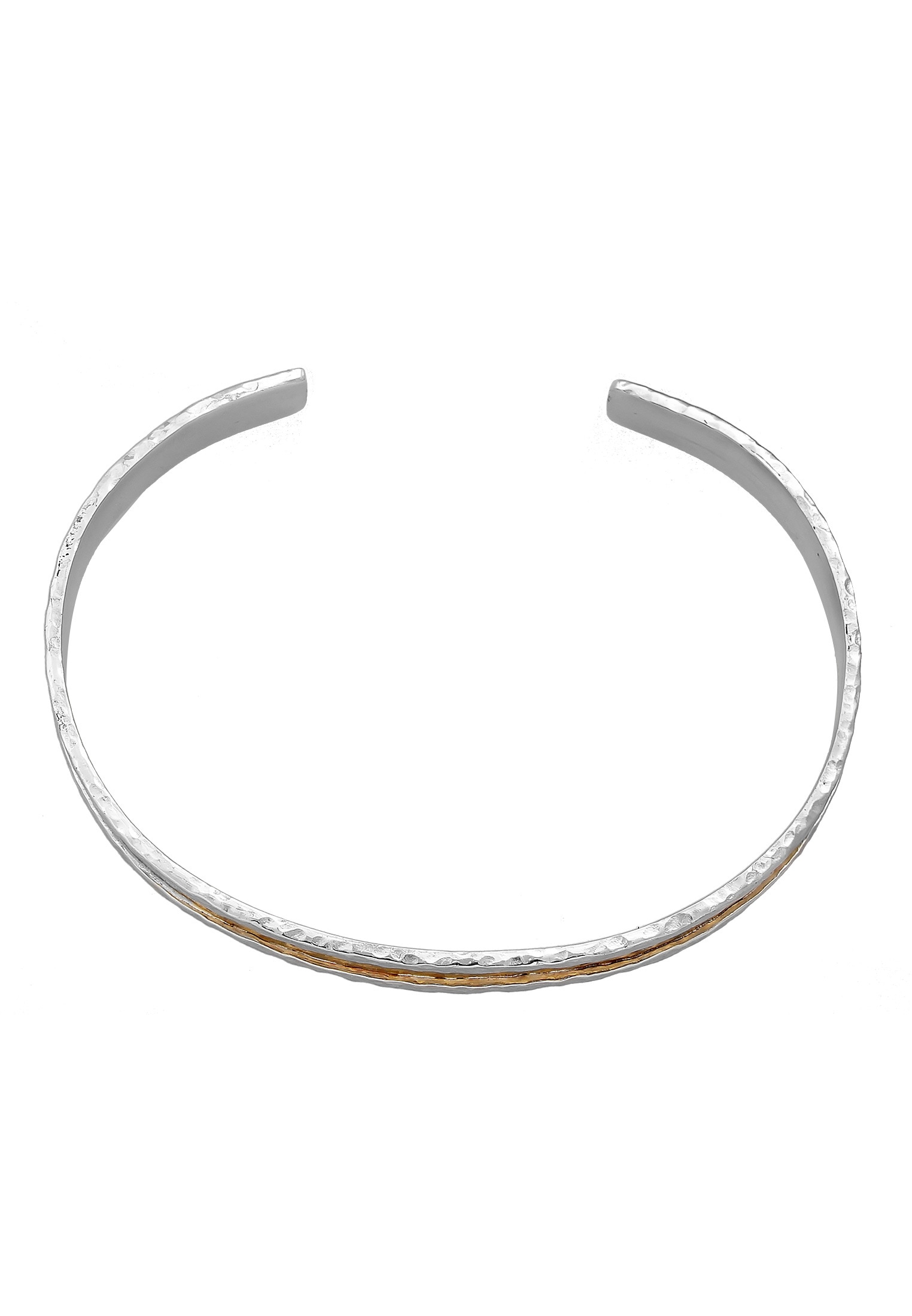 HAZE & GLORY Armreif »Armband Armreif -Two Faced 925 Silber Bicolor«