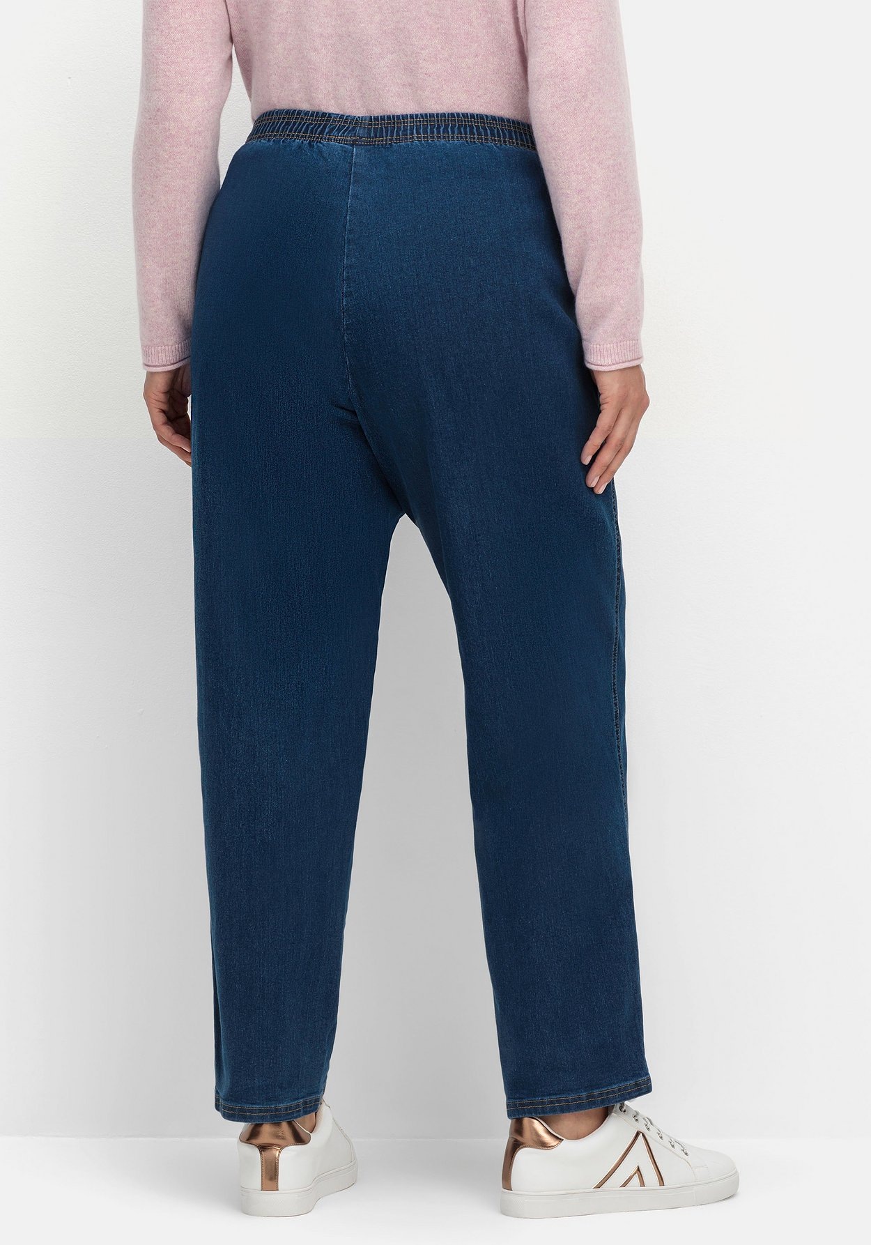 Sheego Stretch-Jeans »Jeans in Karottenform, mit Stretchbund«