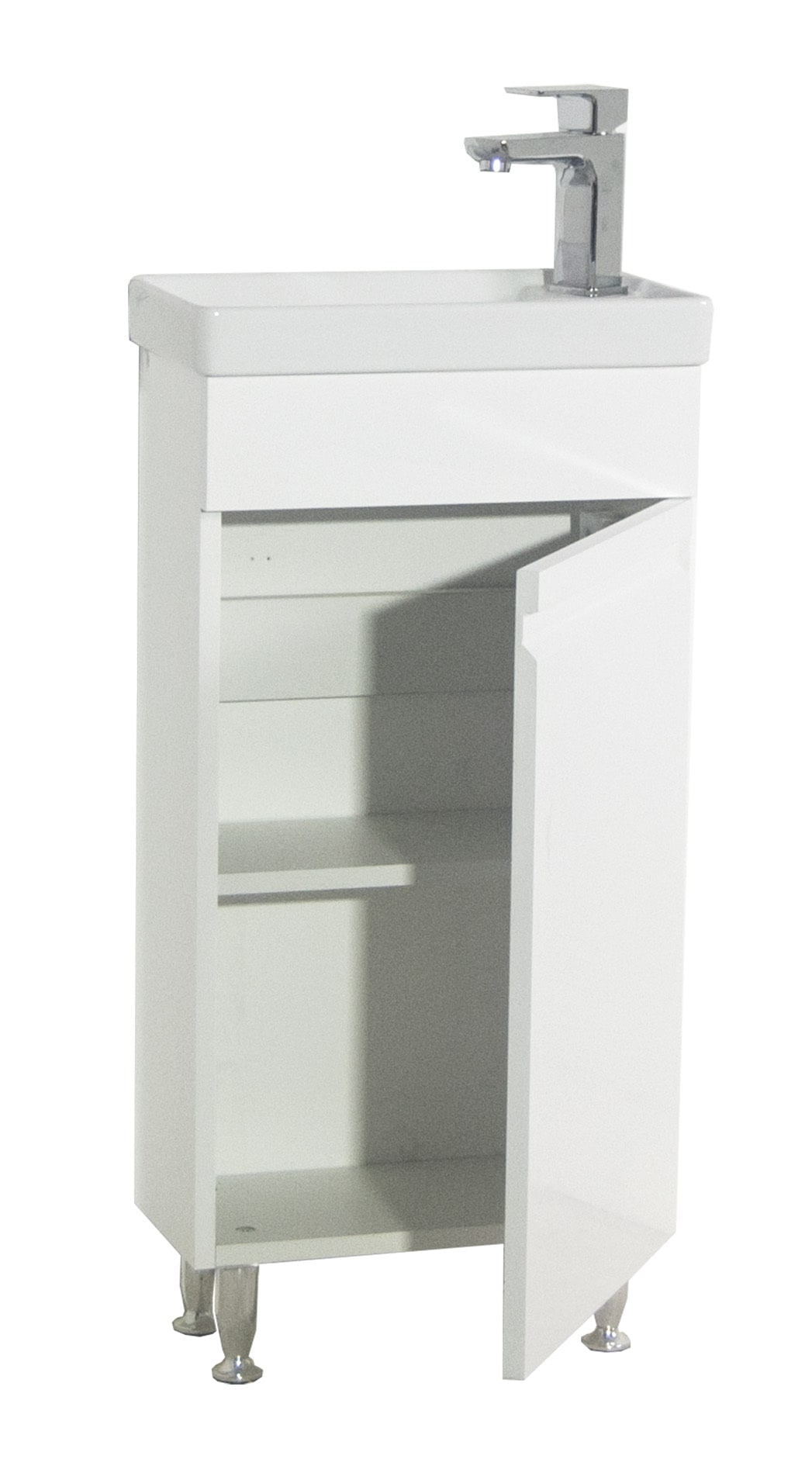 VCM Waschbeckenunterschrank »VCM 2-tlg Set | Waschplatz für Gäste WC | Gästebad | Waschtisch | grifflose Drehtüre | Badezimmer Set ¿ Sirola M«, (2 St.)