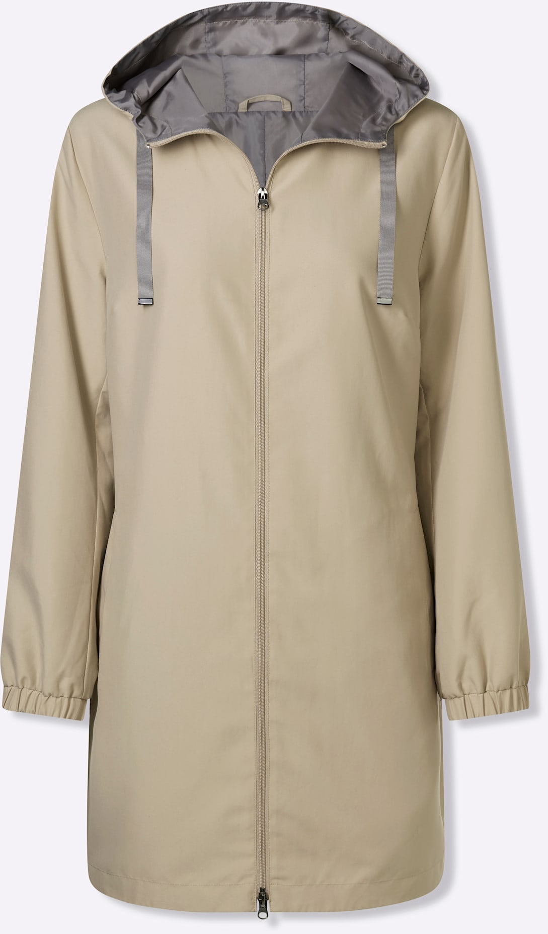 Classic Basics Langjacke mit Kapuze
