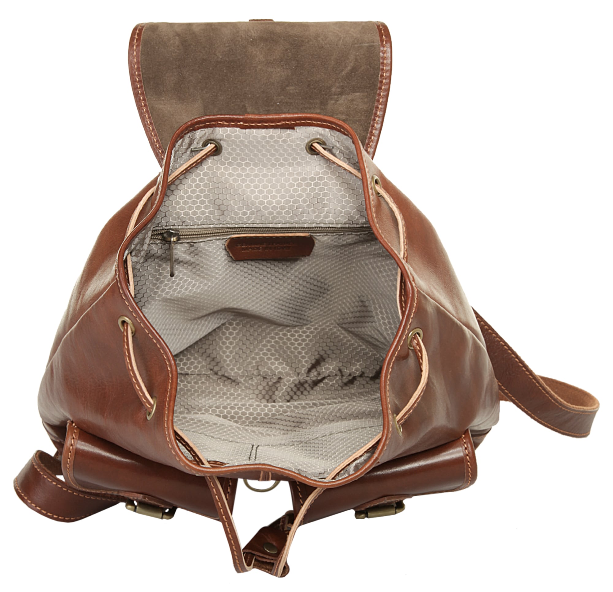 Piké Tagesrucksack, echt Leder, Made in Italy