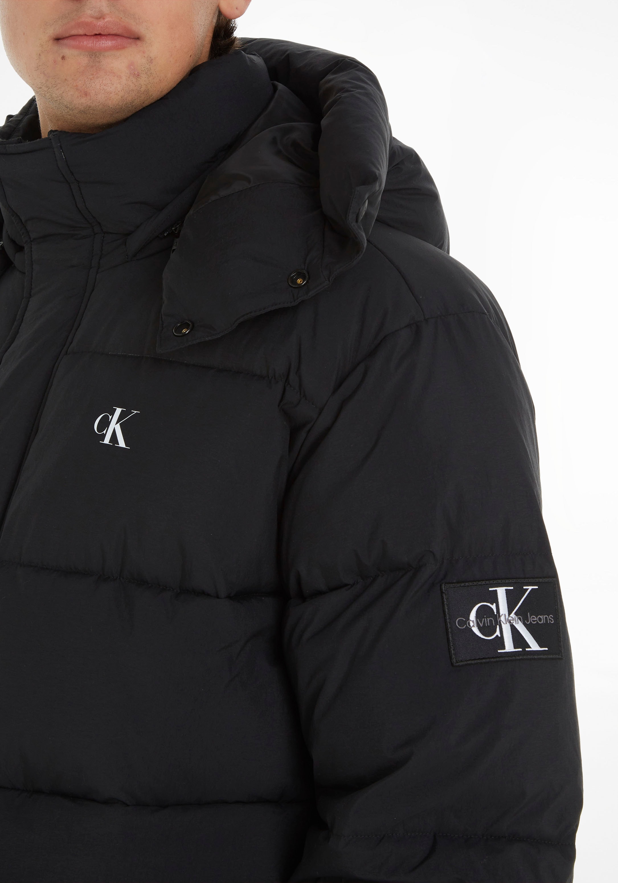 Calvin Klein Jeans Steppjacke »ESS NON DOWN RELAXED JACKET«, mit Kapuze