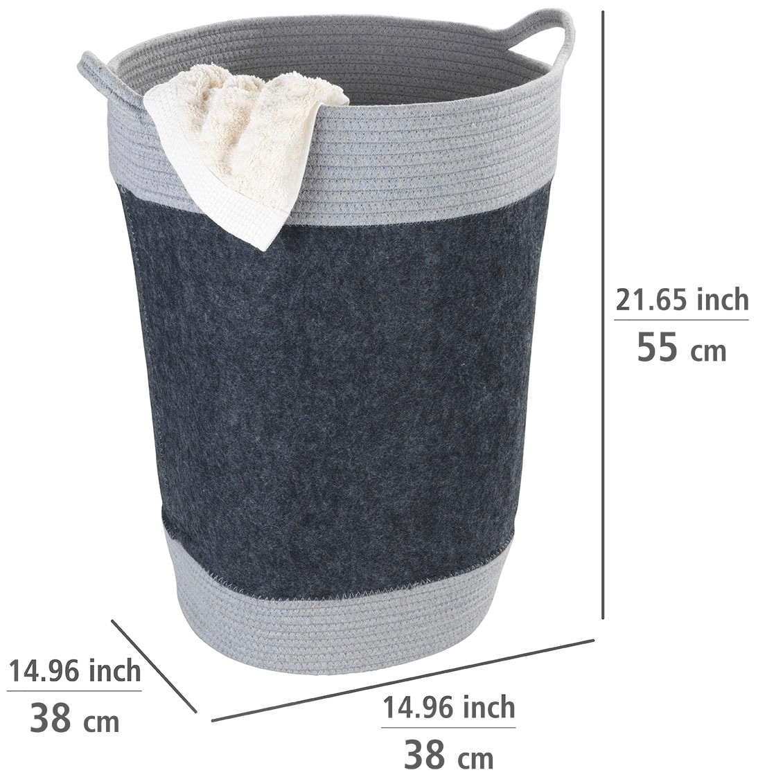 St.), »Bea«, OTTO (1 aus kaufen Polyesterfilz recyceltem WENKO bei Aufbewahrungskorb