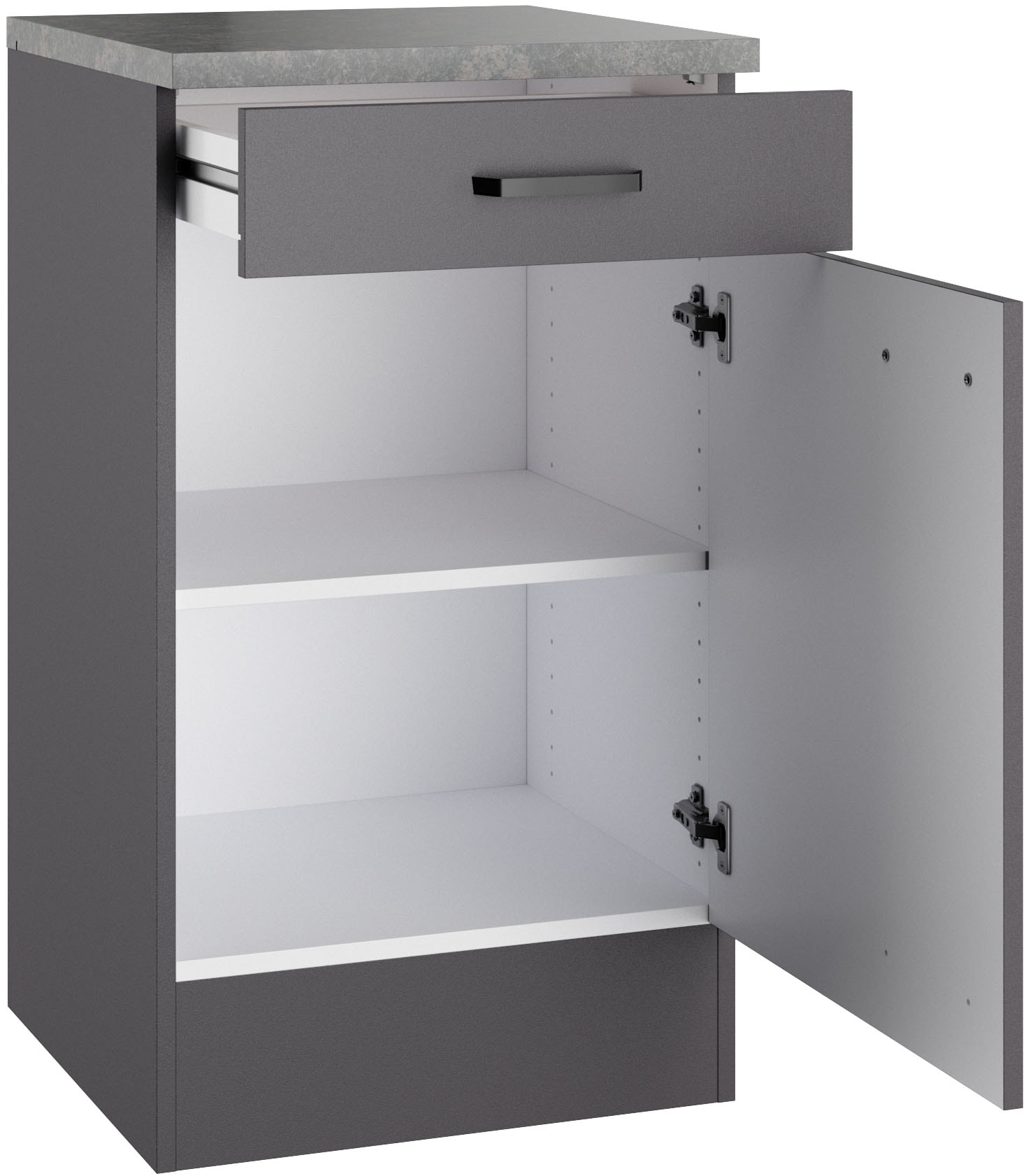 OPTIFIT Unterschrank »OPTImulti« Breite 50 cm, Tiefe 50 cm, mit 1 Tür, 1 Schubkasten, 1 Einlegeboden