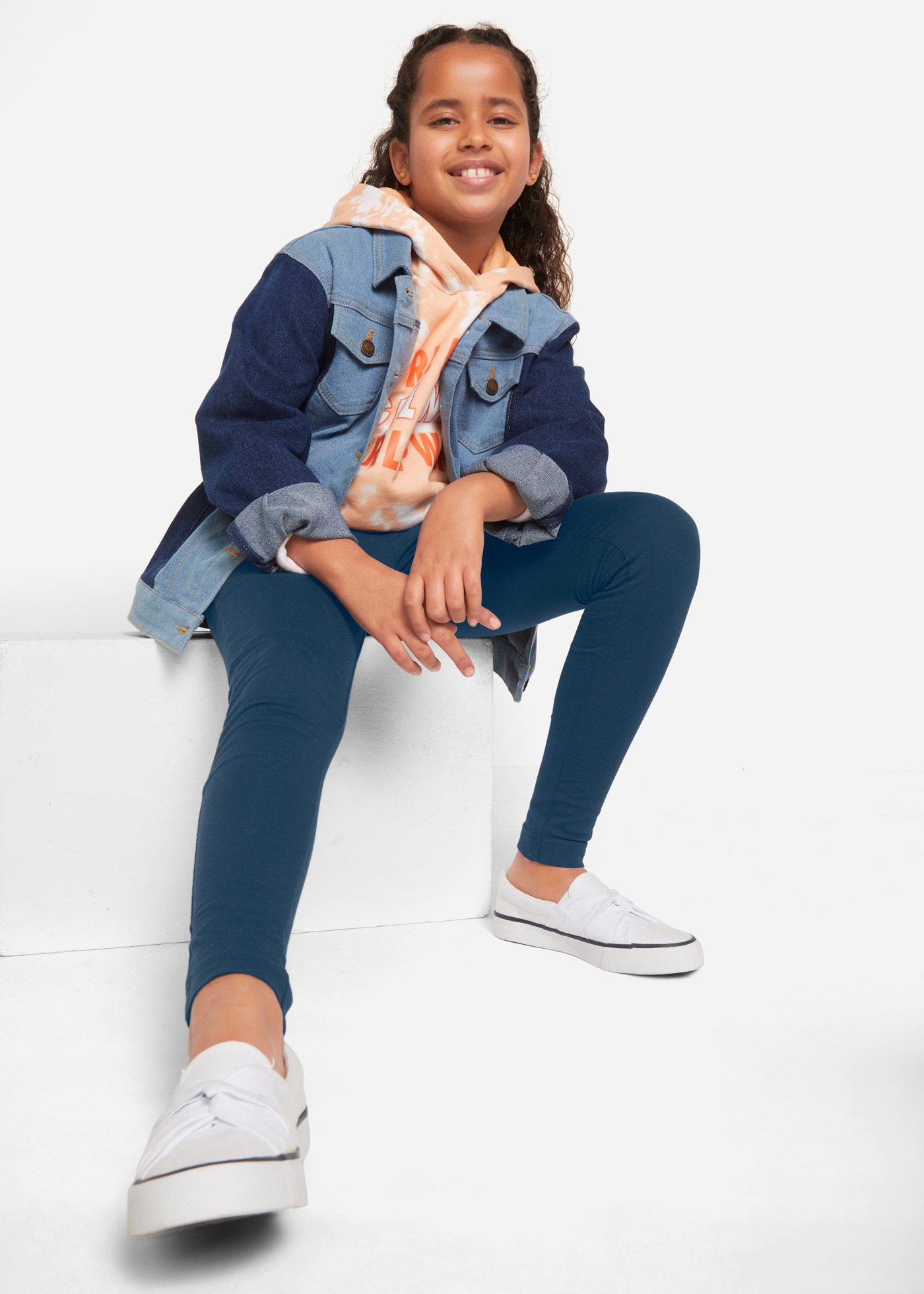 bonprix Leggings  aus Baumwolle und Elasthan, skinny fit Passform, Casual Stil