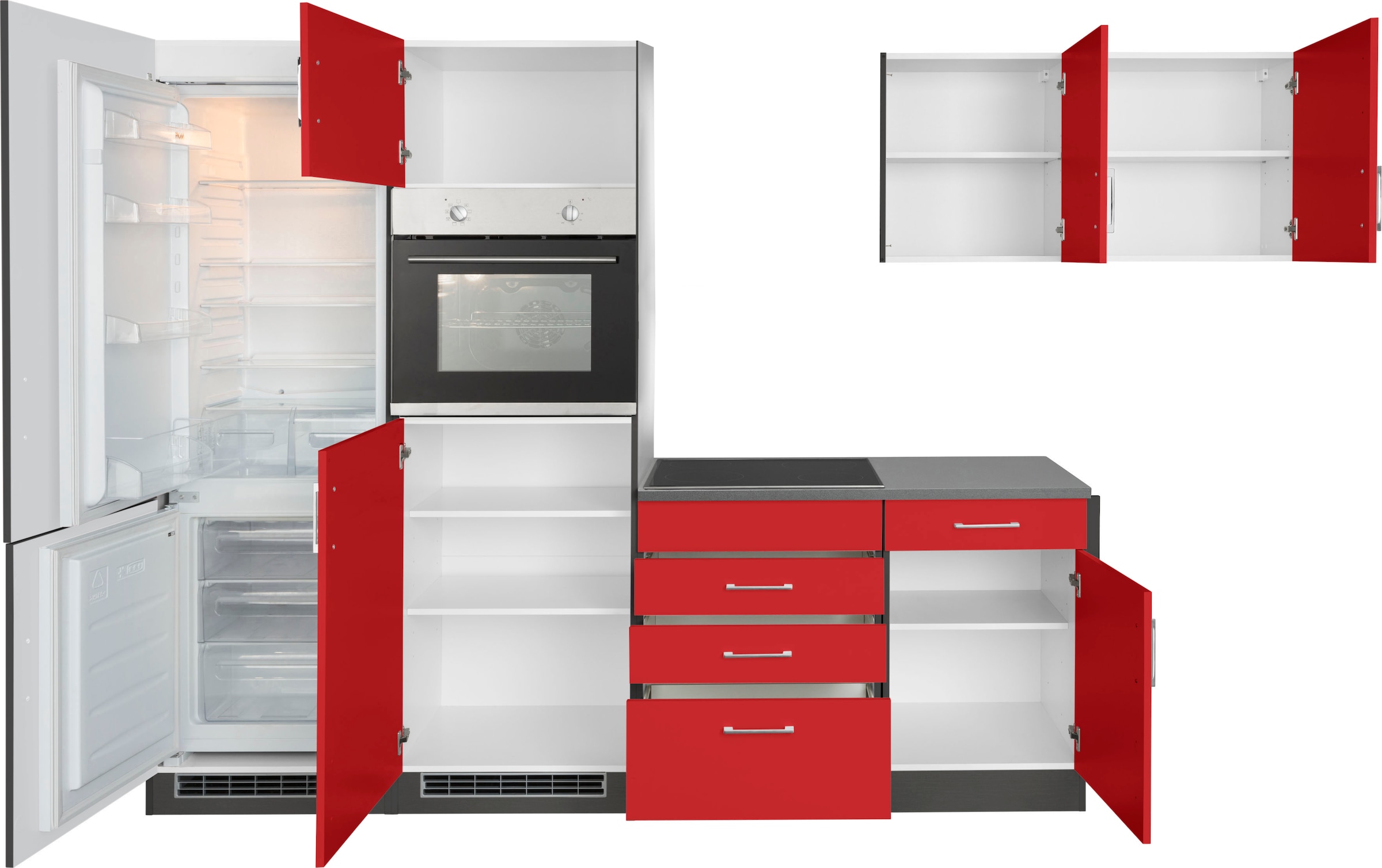 KOCHSTATION Winkelküche »KS-Paris«, ohne E-Geräte, Stellbreite 290/220 cm