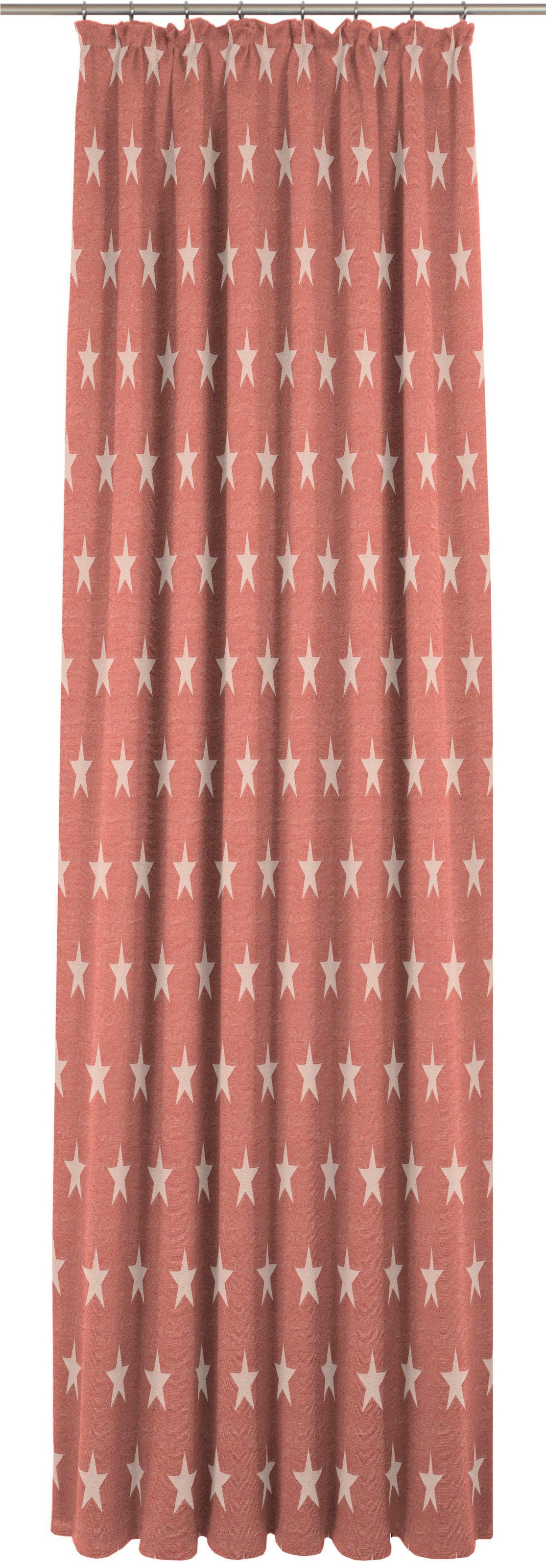 Wirth Vorhang »Crayon« Kräuselband 1 Stk. tlg. in rot