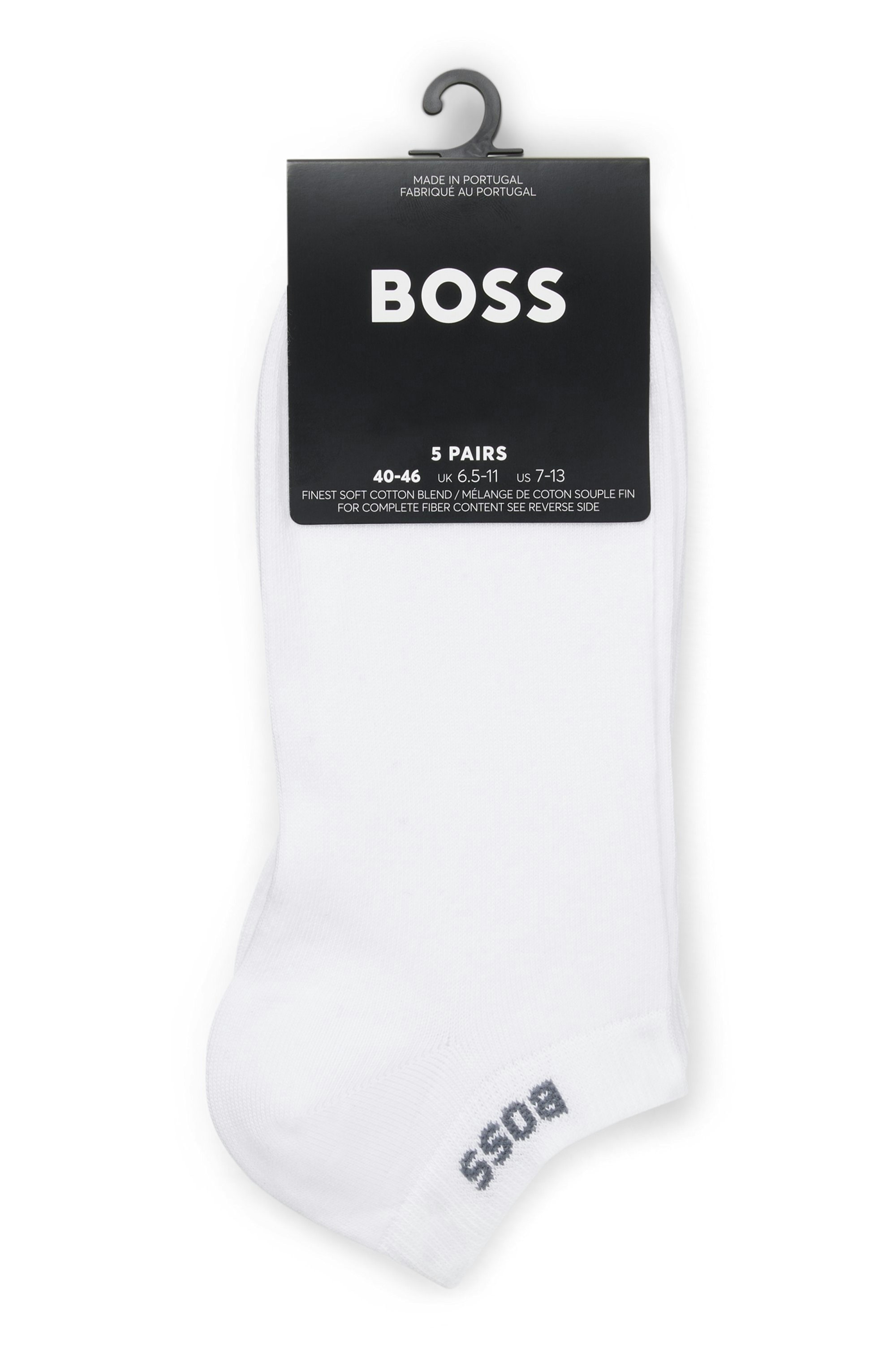 BOSS Sneakersocken »5P AS Uni CC« Packung, 5 Stk. tlg. mit BOSS Label