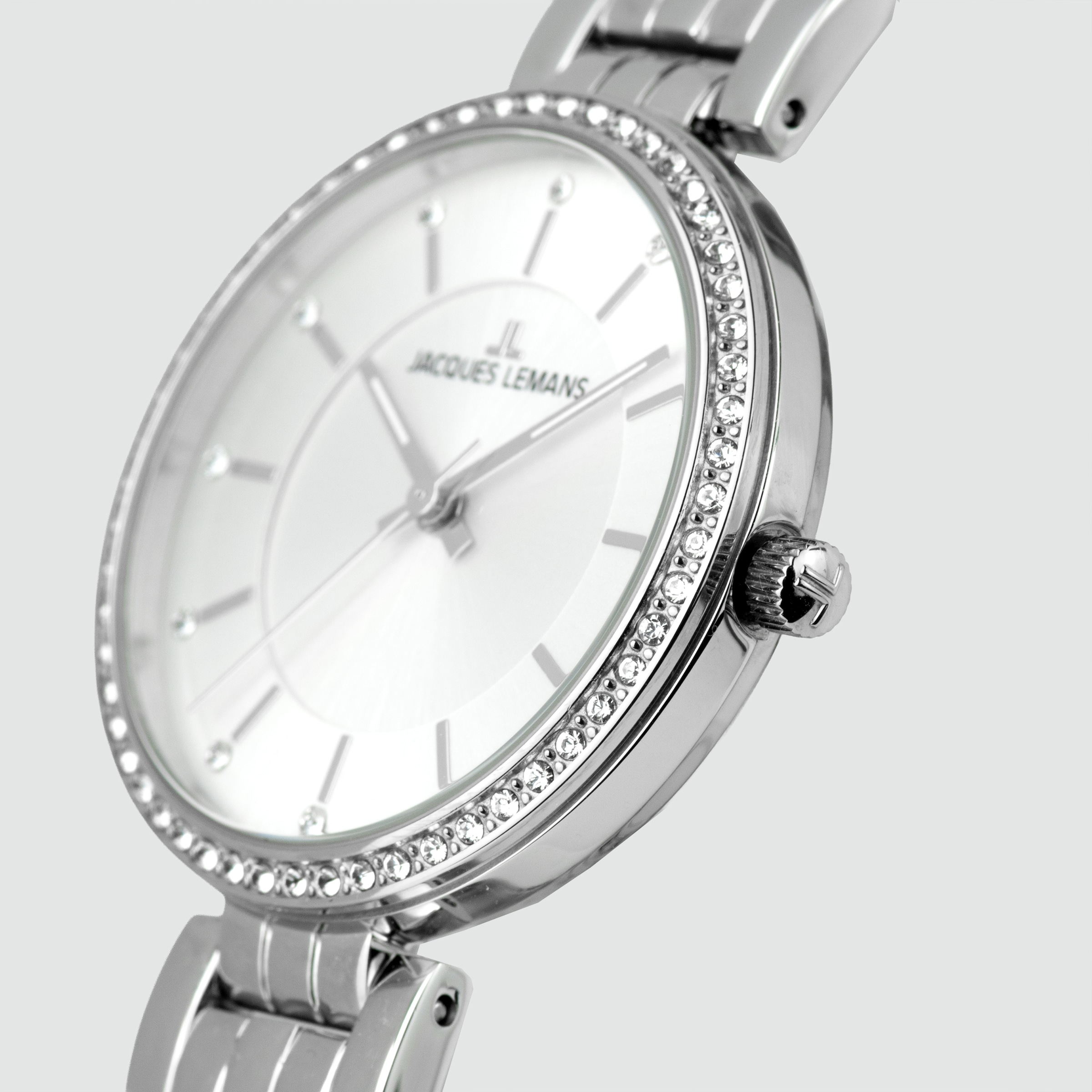 Jacques Lemans Quarzuhr »Milano« Armbanduhr, Damenuhr, Edelstahlarmband, analog