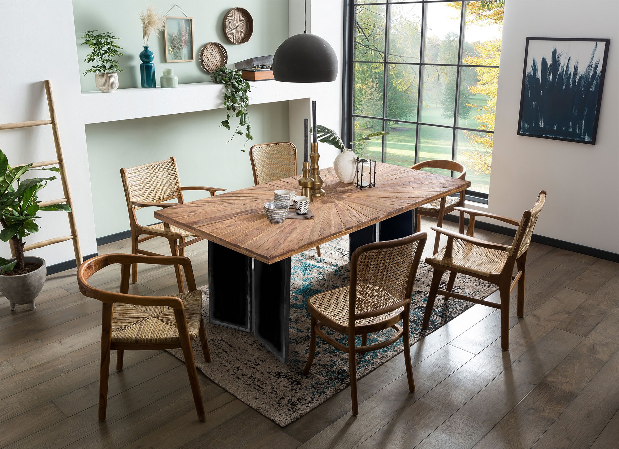INOSIGN Esstisch, (1 St.), mit extravagantem Sonnendesign