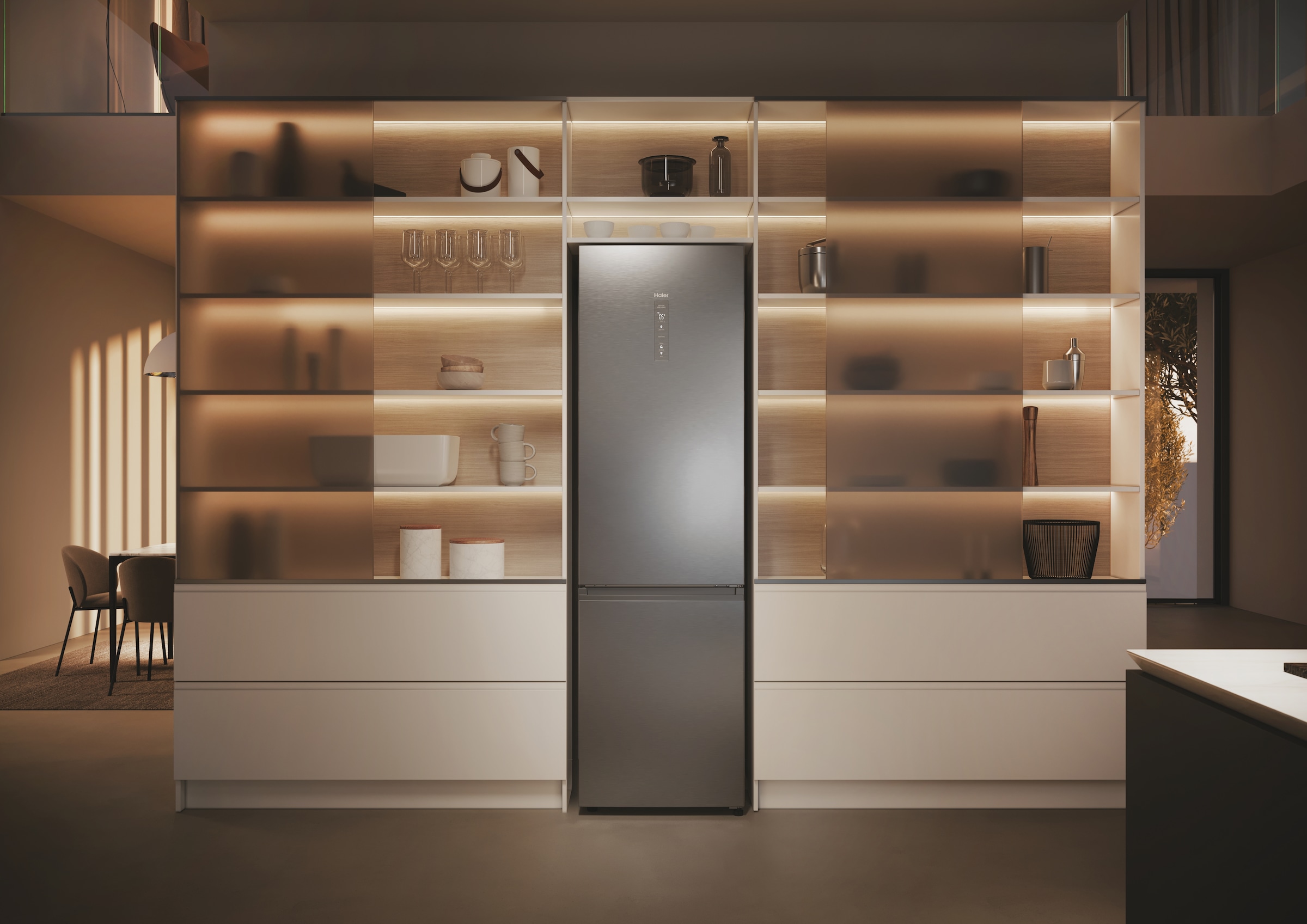 Haier Kühl-/Gefrierkombination 2D 60 Series 5 »HDPW5620BNPK«, Air Surround Technologie: Erhält die Frische zu 99%