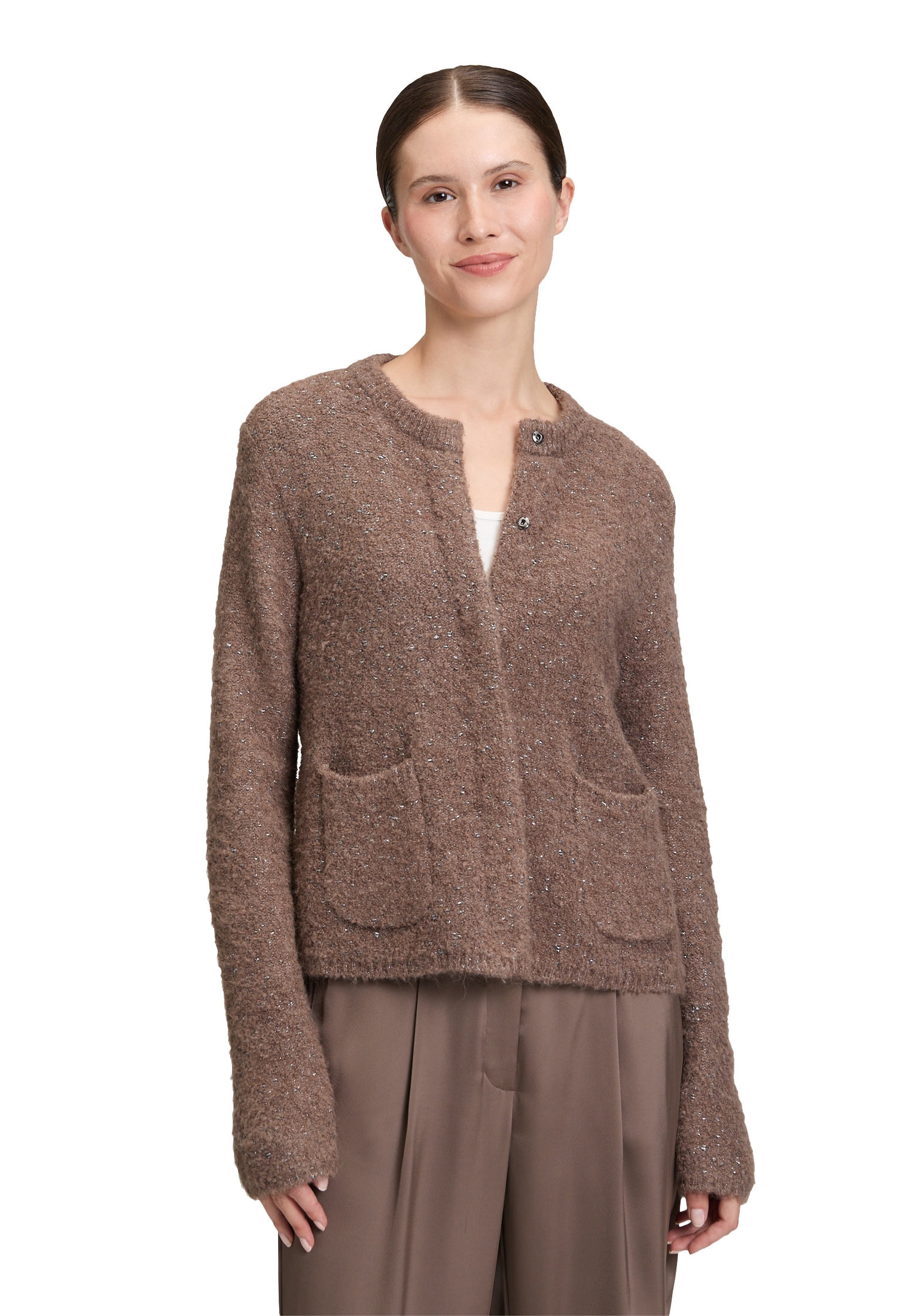Betty Barclay Strickjacke »Grobstrickjacke mit Lurexfaden«