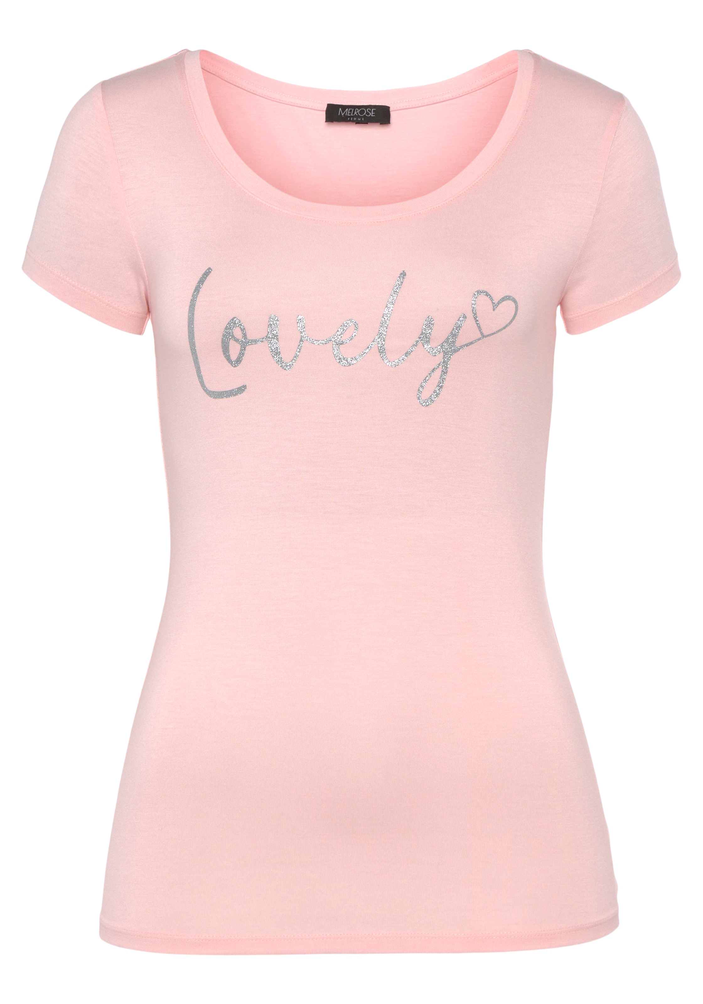 Melrose T-Shirt, mit Glitzerdruck bestellen online bei OTTO