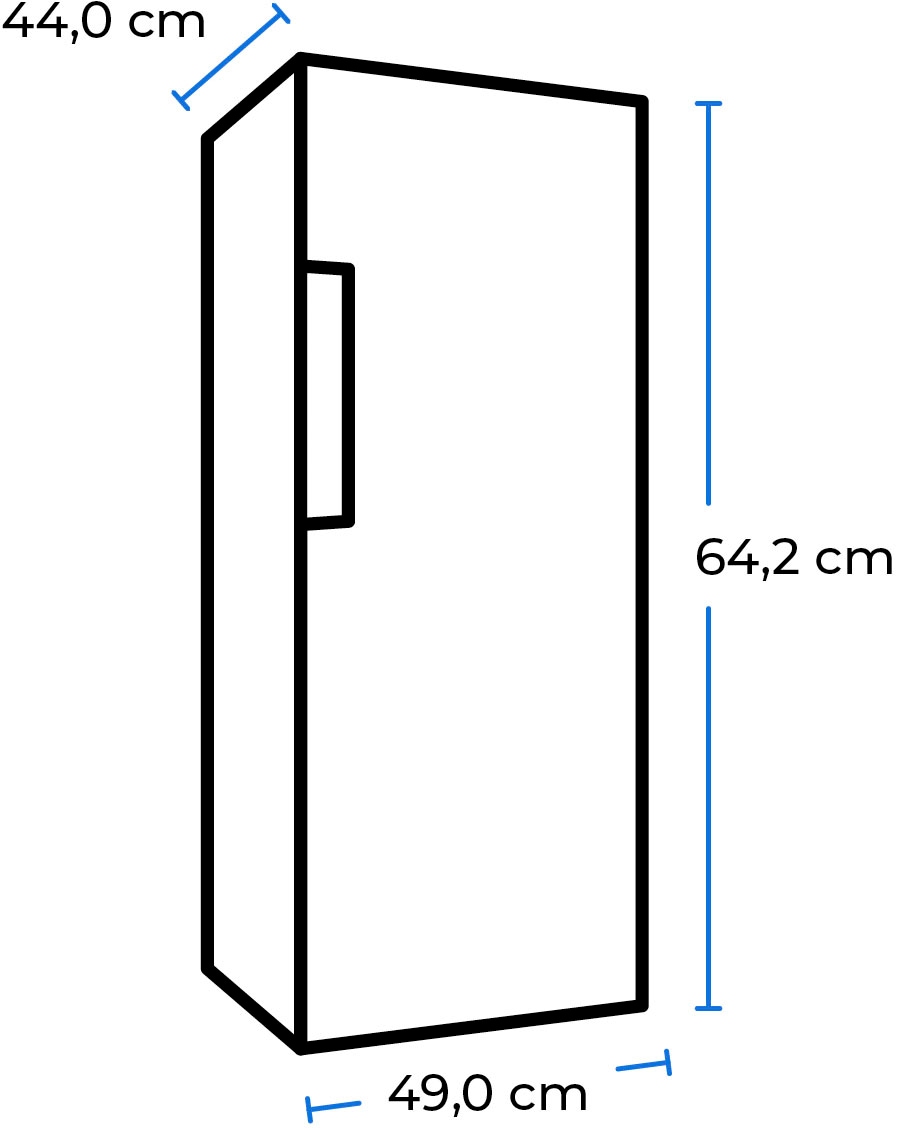 exquisit Weinkühlschrank »WS1-24-GTE-030G schwarzPV«, für 24 St. Standardflaschen á 075l