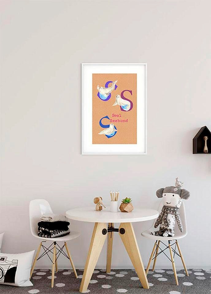 S«, Animal Buchstaben, bei St.), Kinderzimmer, OTTO Wohnzimmer online (1 Schlafzimmer, »ABC Poster Komar