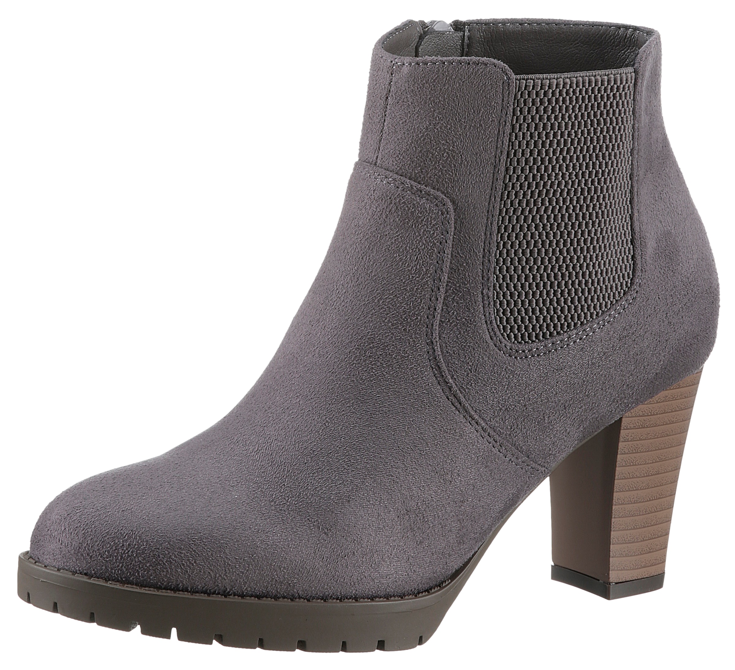 Stiefelette, Ankleboots mit seitlichem Stretcheinsatz - NEUE KOLLEKTION