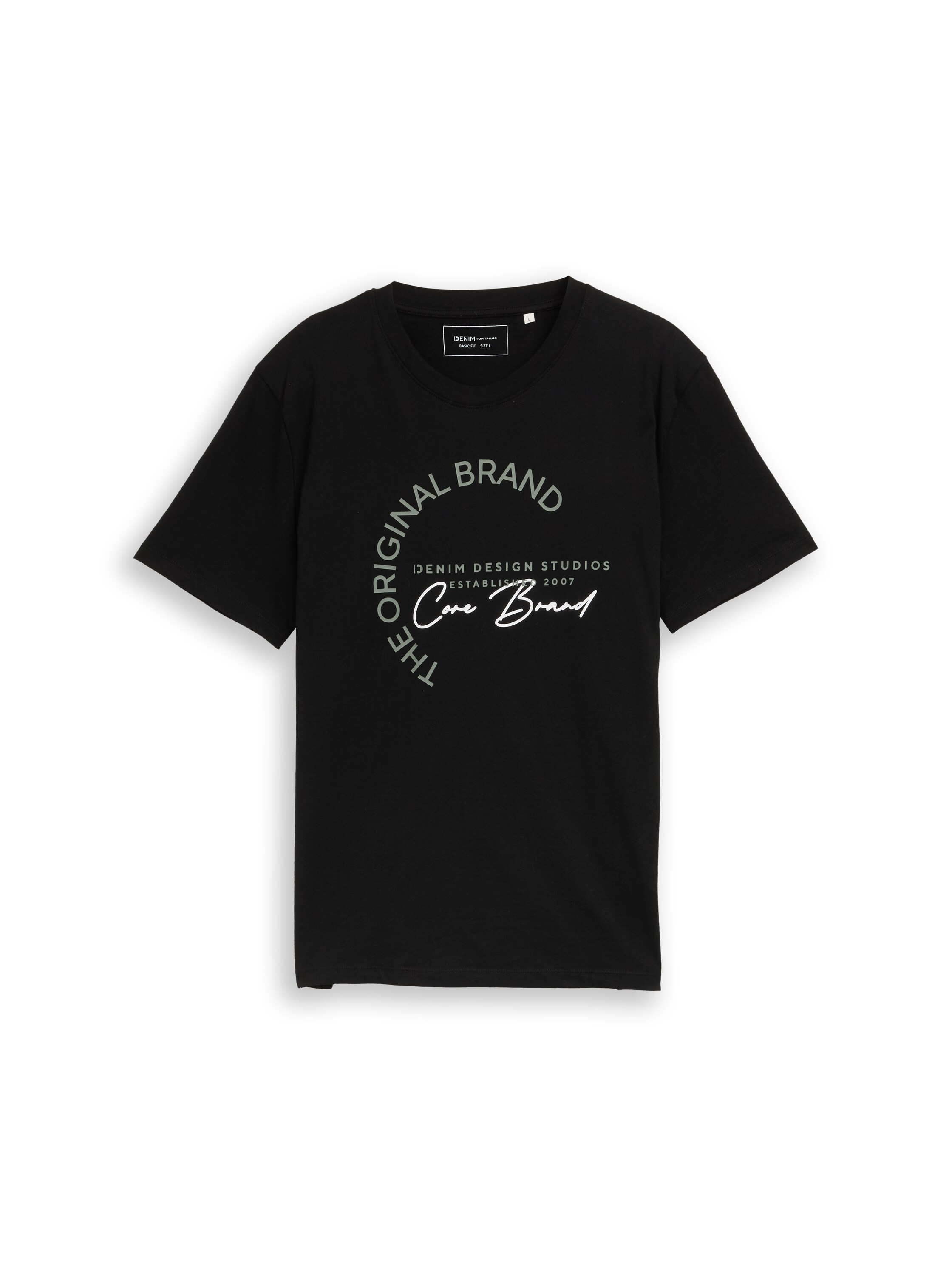 TOM TAILOR Denim Kurzarmshirt mit Logo-Print