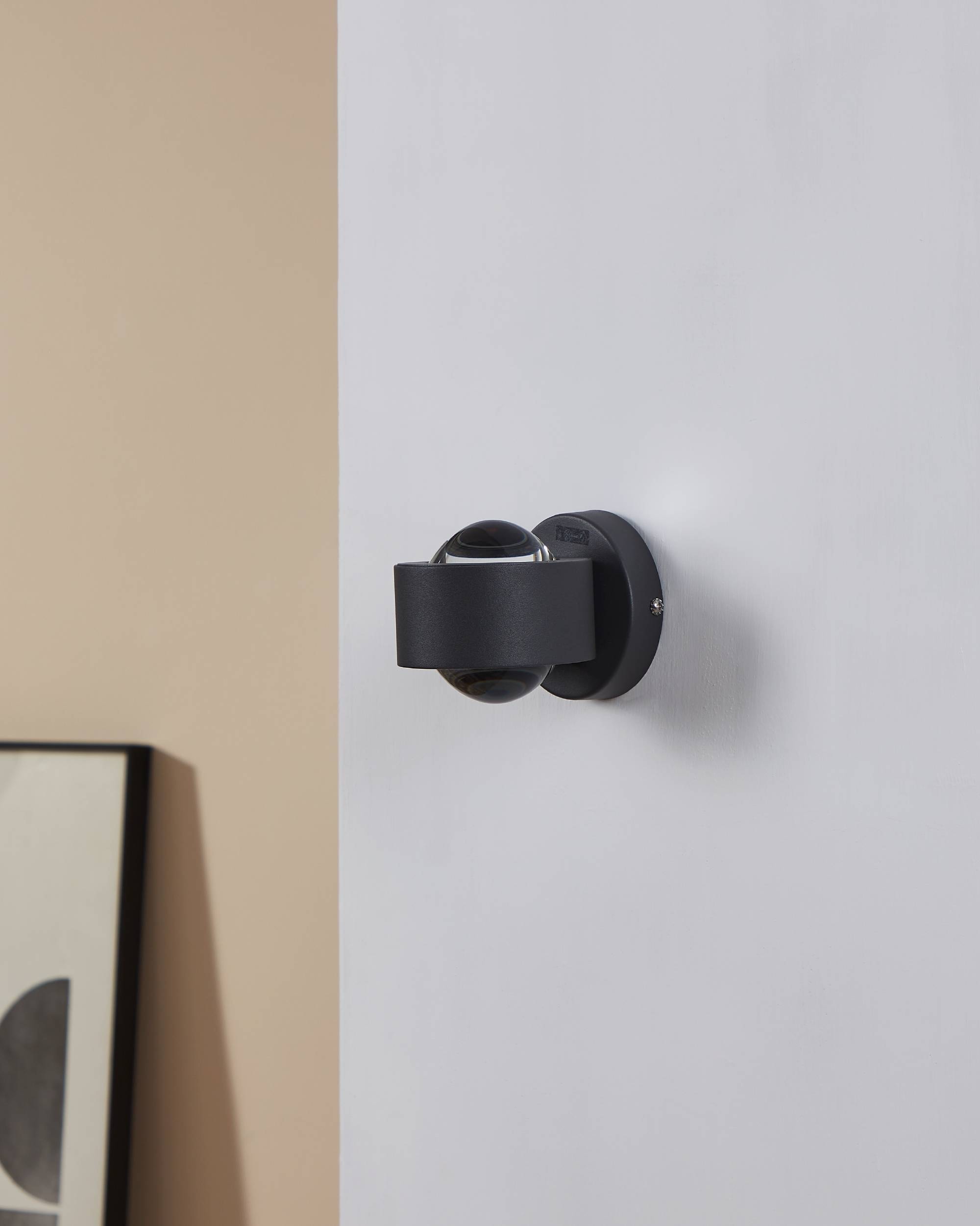 EGLO Wandleuchte »Ono 2 Wandlampe, Aluminium und Kunststoff, Wohnzimmerlampe, Lampe« LED-Modul 1 Stk. Warmweiß Wand-/Deckenleuchte - L9 x H8 x AL13 cm - anthrazit - 2X2,5W inkl.