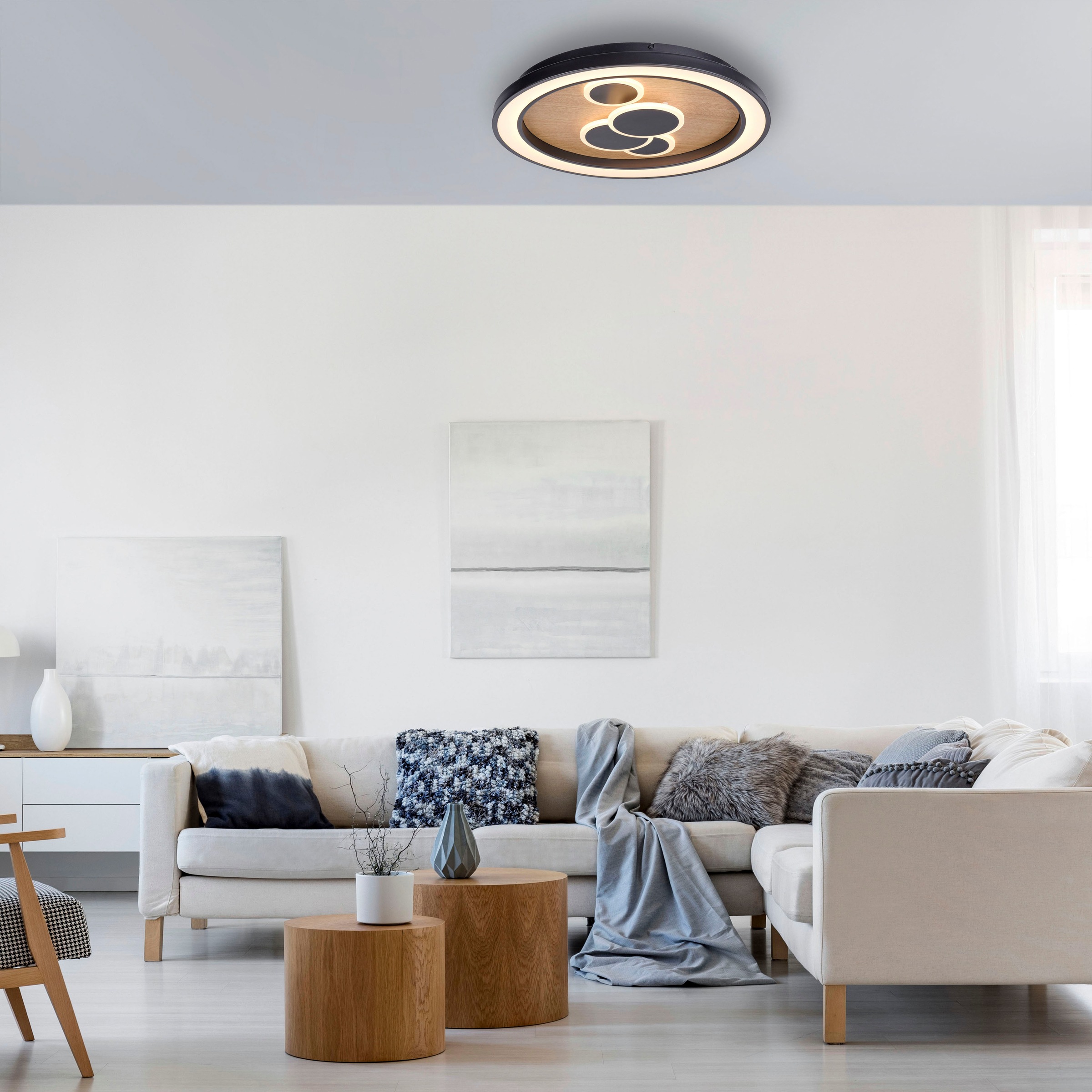 Paul Neuhaus Deckenleuchte »ELIZA«, 2 flammig, Leuchtmittel LED-Board-LED-Board | LED fest integriert-LED fest integriert, LED, separat steuerbar (Schalter)