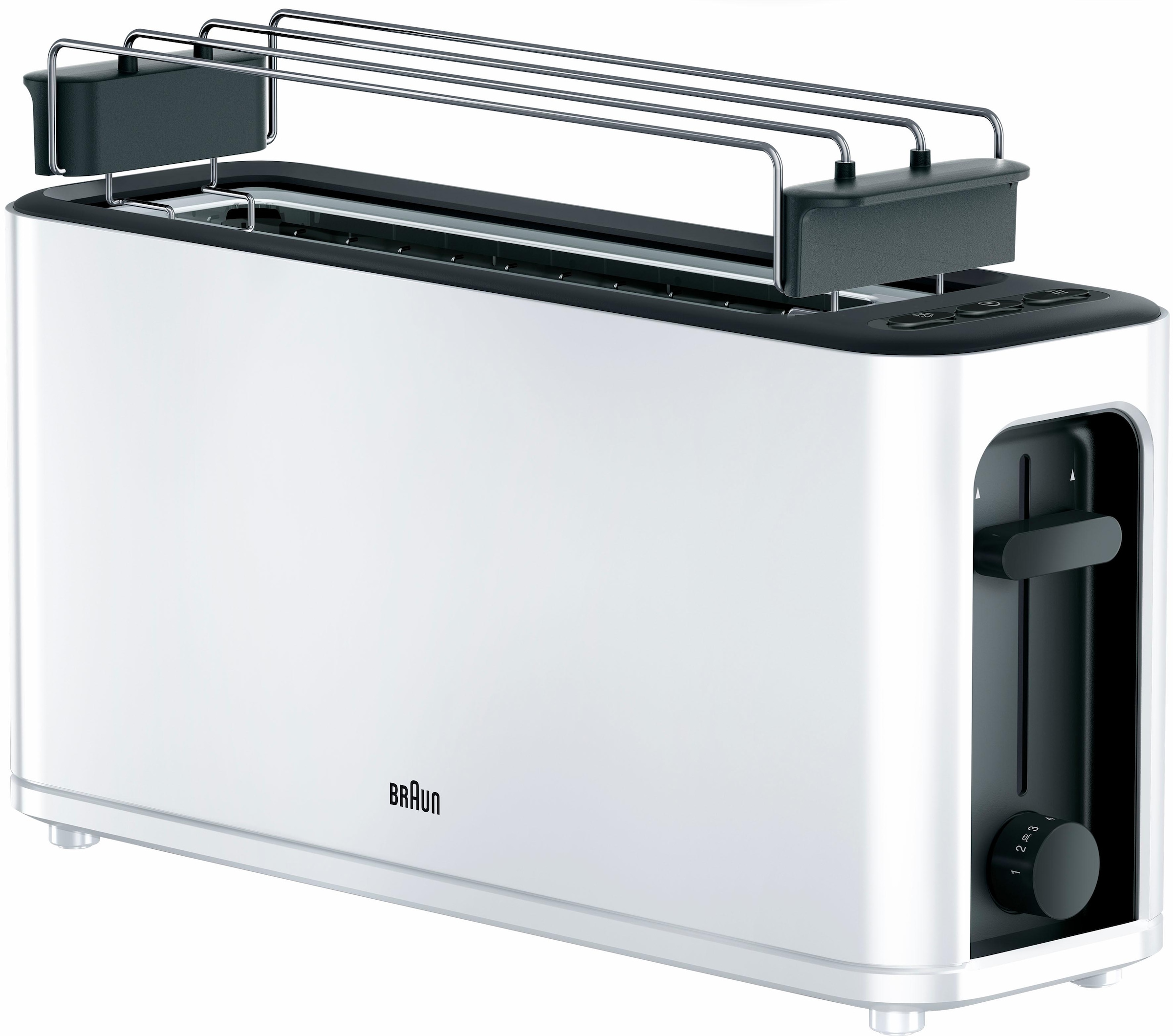 Braun Toaster »HT 3110 WH«, 1 langer Schlitz, für 2 Scheiben, 1000 W